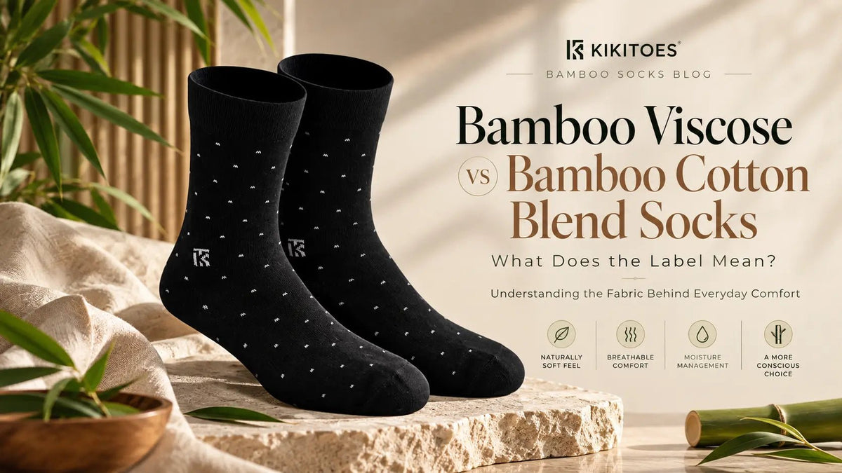 Bamboo Viscose vs Bamboo Cotton Blend Socks: What's the Difference? - Kikitoes