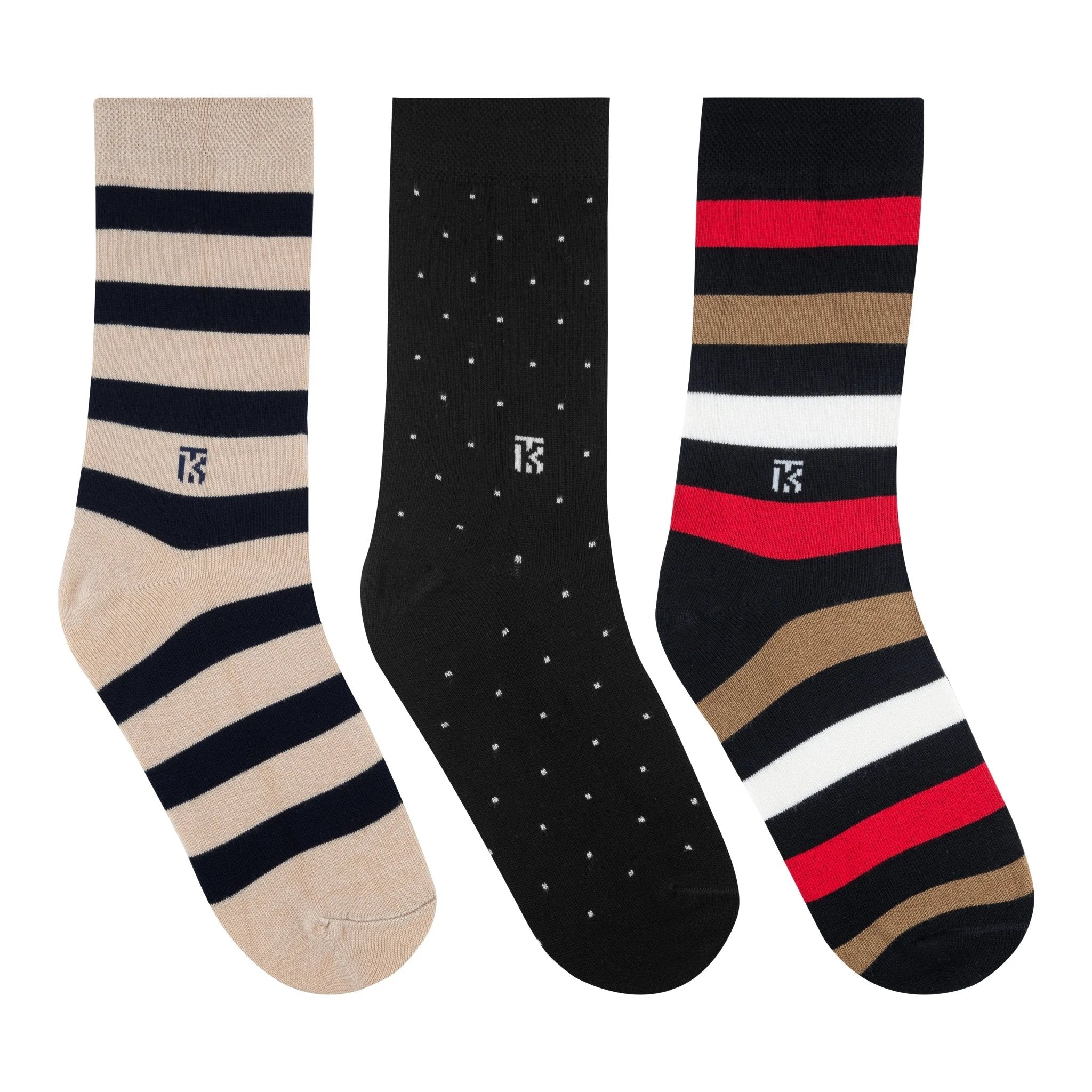 Trio Luxe Pack | Beige Stripe - Midnight Dot - Power LineKikitoes
