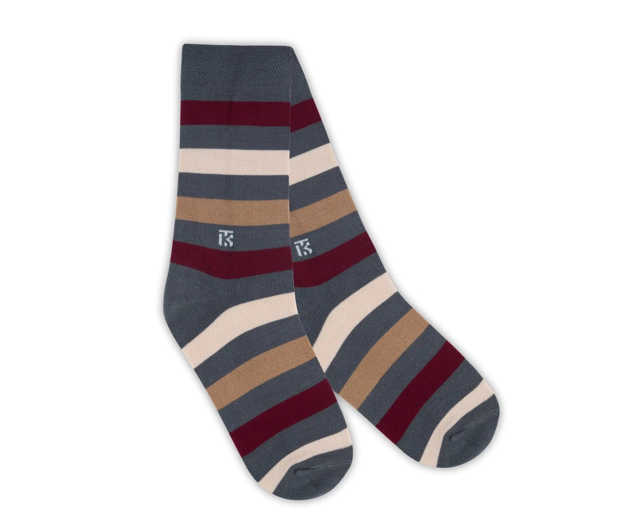 Fun Fusion Duo – Grey Urban Stripe & Navy Classic StripeKikitoes
