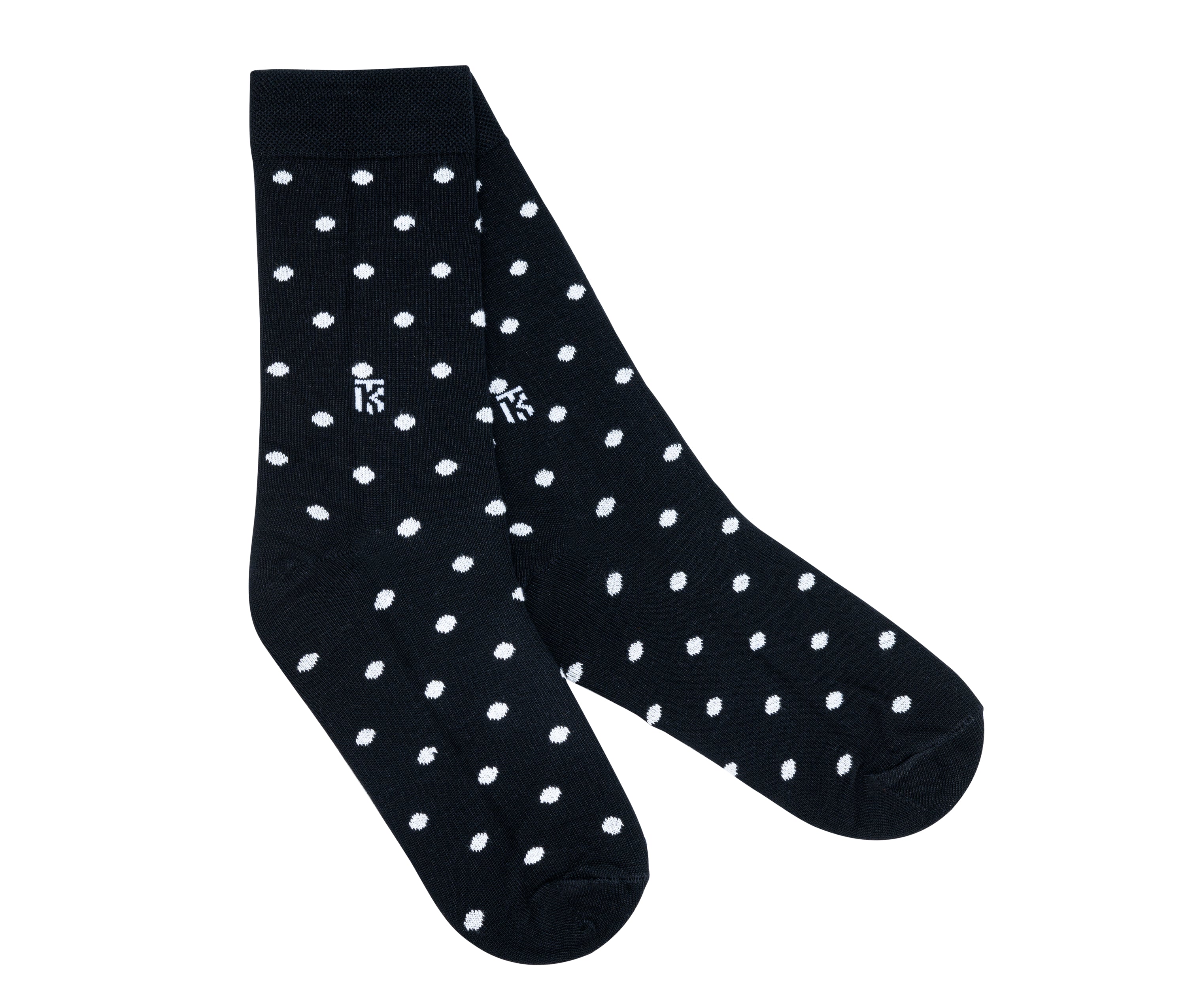 Kikitoes Polka Dot, Bird Eye Dot & Stripe Bamboo Socks – Stylish Black with White Polka Dots, White with Navy Blue Dots & Black with White Stripes Socks for Daily Wear & Sports (Pack of 3)