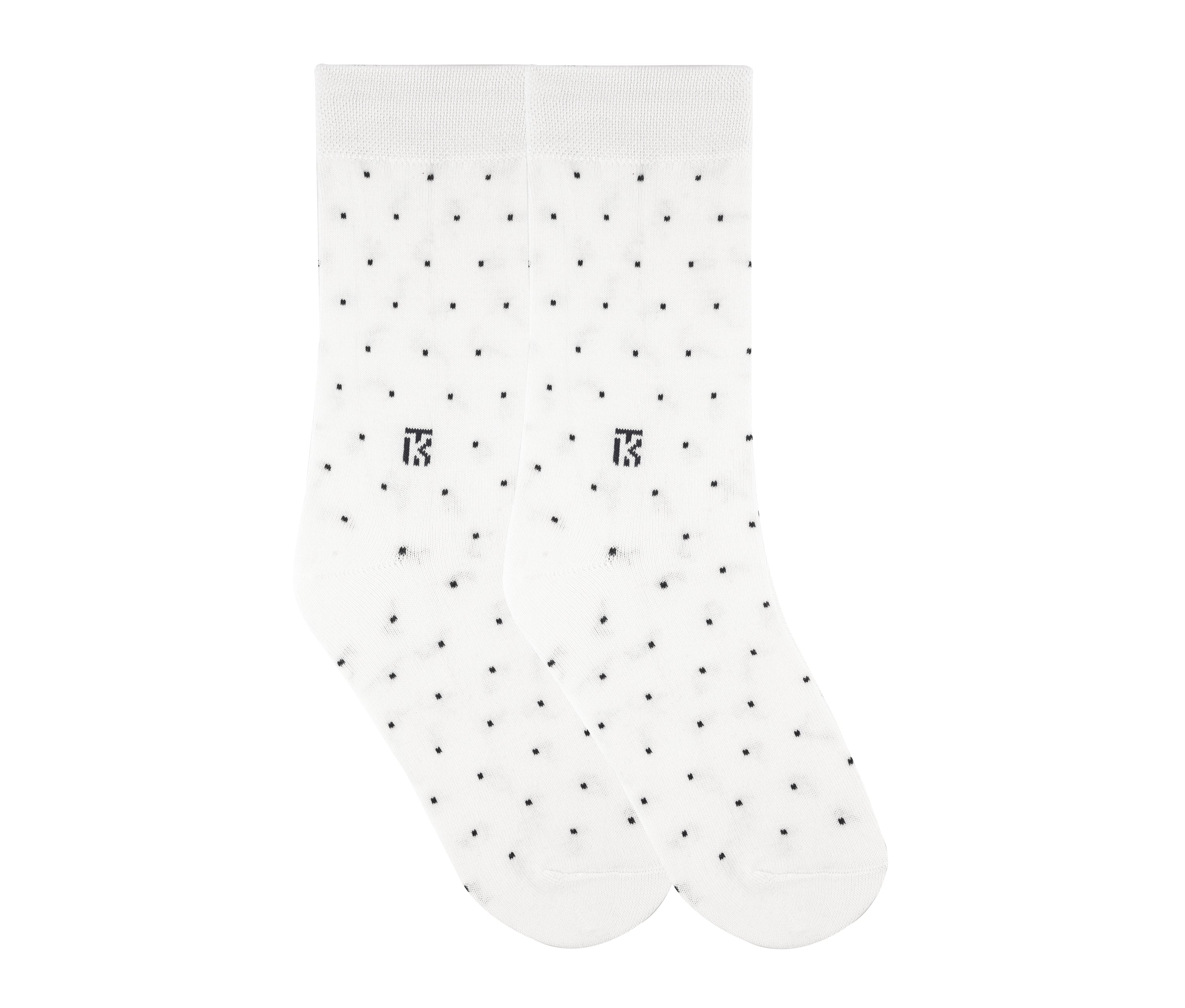 Kikitoes Polka Dot, Bird Eye Dot & Stripe Bamboo Socks – Stylish Black with White Polka Dots, White with Navy Blue Dots & Black with White Stripes Socks for Daily Wear & Sports (Pack of 3)