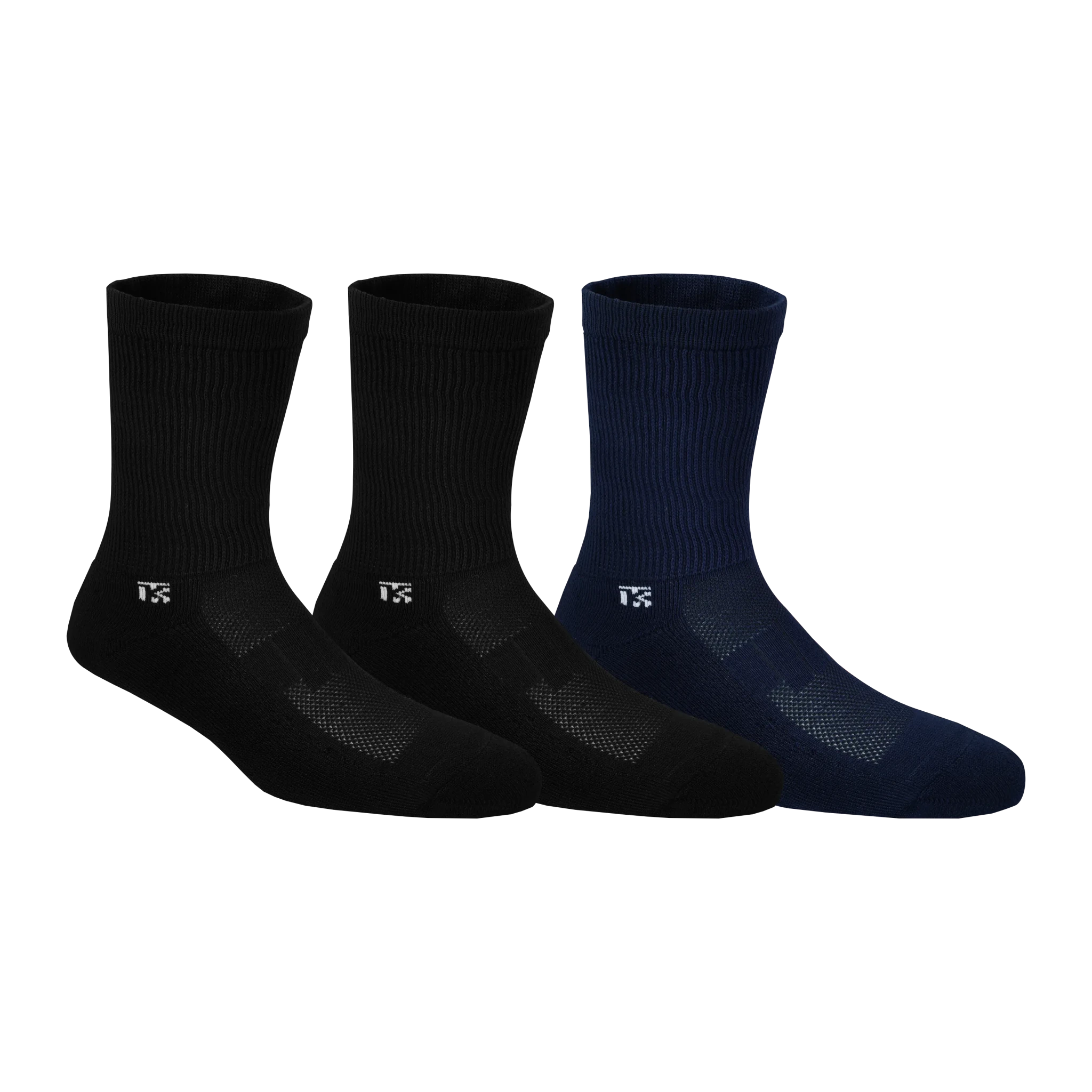 Diabetic bamboo socks Combo | Pack Of 3 | 2 Black & 1 Navy Blue Bamboo SocksKikitoes