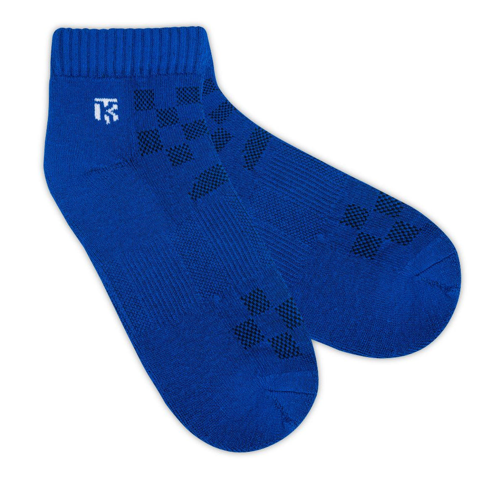 Men’s premium bamboo ankle socks from KIKITOES, displayed in multiple colours – ideal as sports socks or gym socks for active wear.