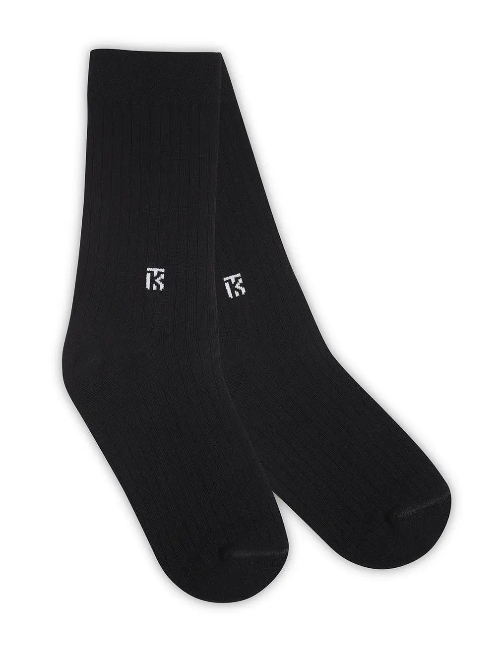 Kikitoes Luxe Signature Box – Everyday Sophistication featuring six pairs of premium bamboo combo socks set in Solid Black, Solid Beige, Black–White Polka, White–Navy Polka, Grey–White Stripes, and Black–White Stripes tones – crew socks for men.