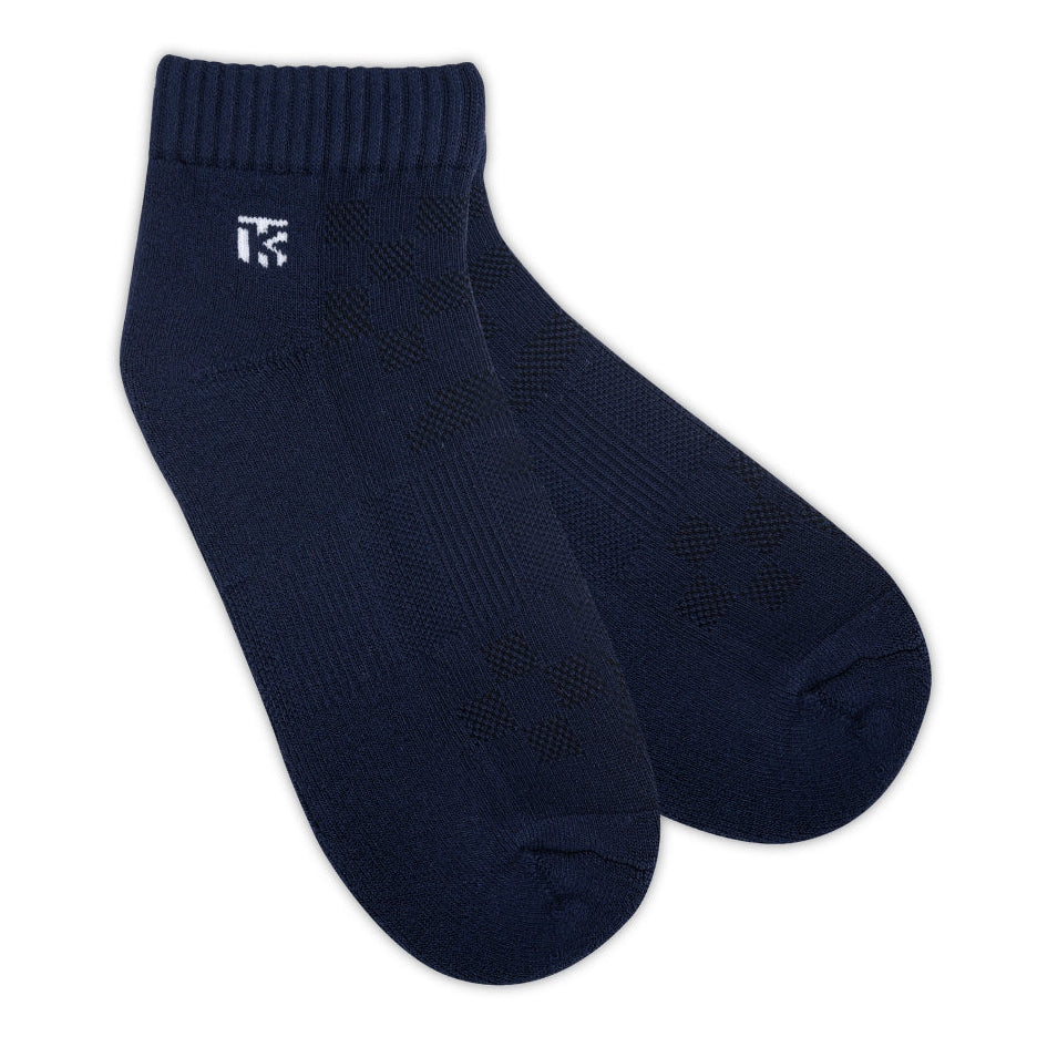 Men’s premium bamboo ankle socks from KIKITOES, displayed in multiple colours – ideal as sports socks or gym socks for active wear.