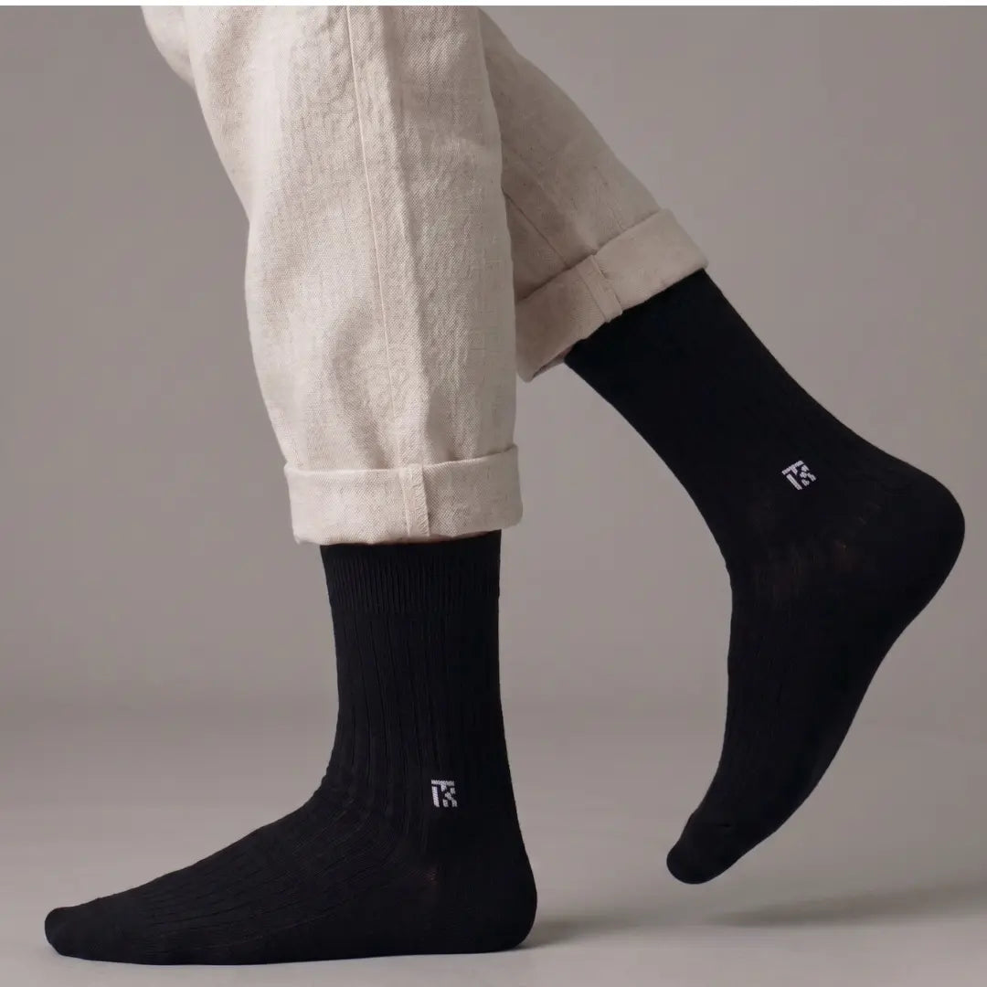 KIKITOES BAMBOO MEN CREW SOCKS | Midnight Comfort