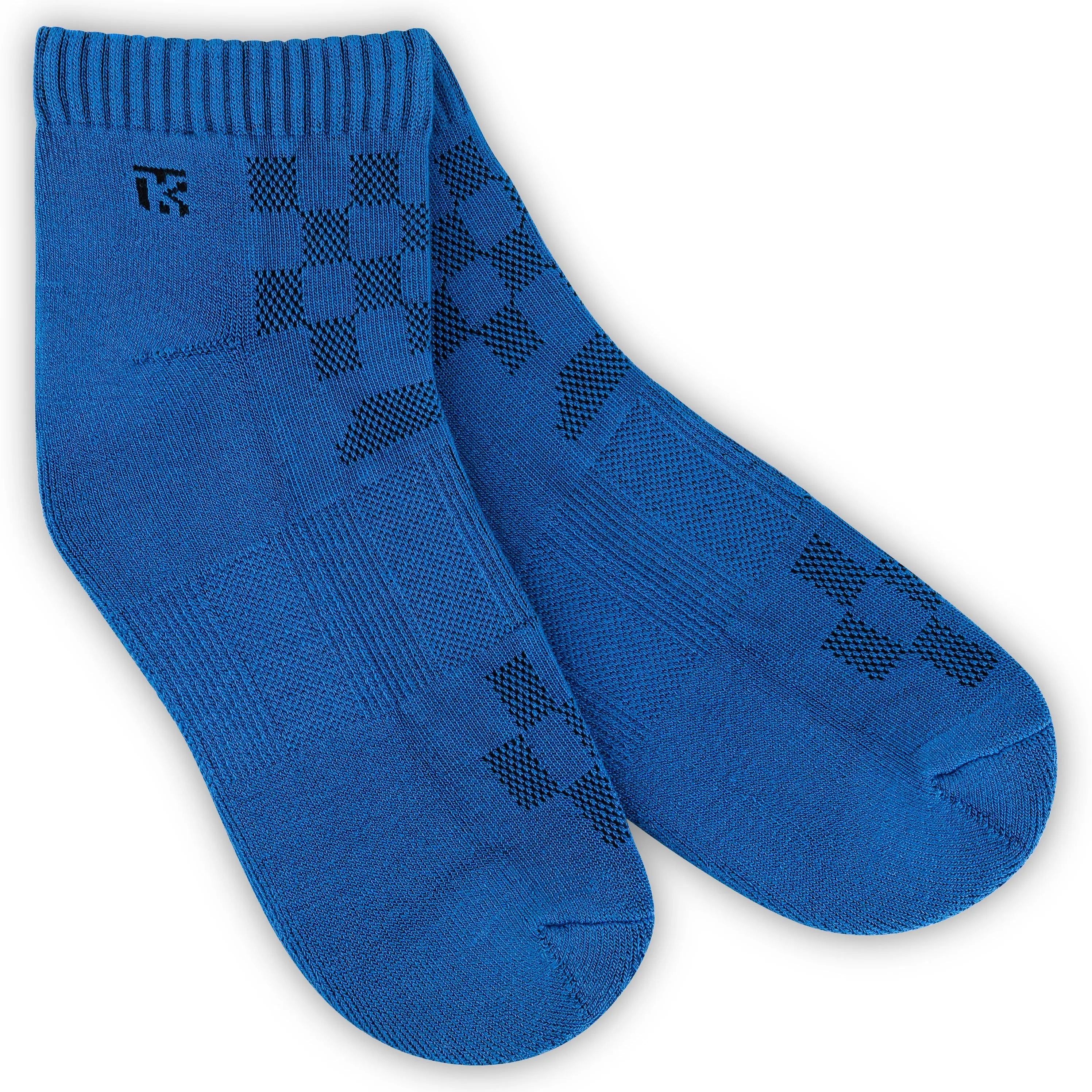 Kikitoes Persian Blue Bamboo Socks – Breathable Ankle Socks Ideal for Gym and Sports