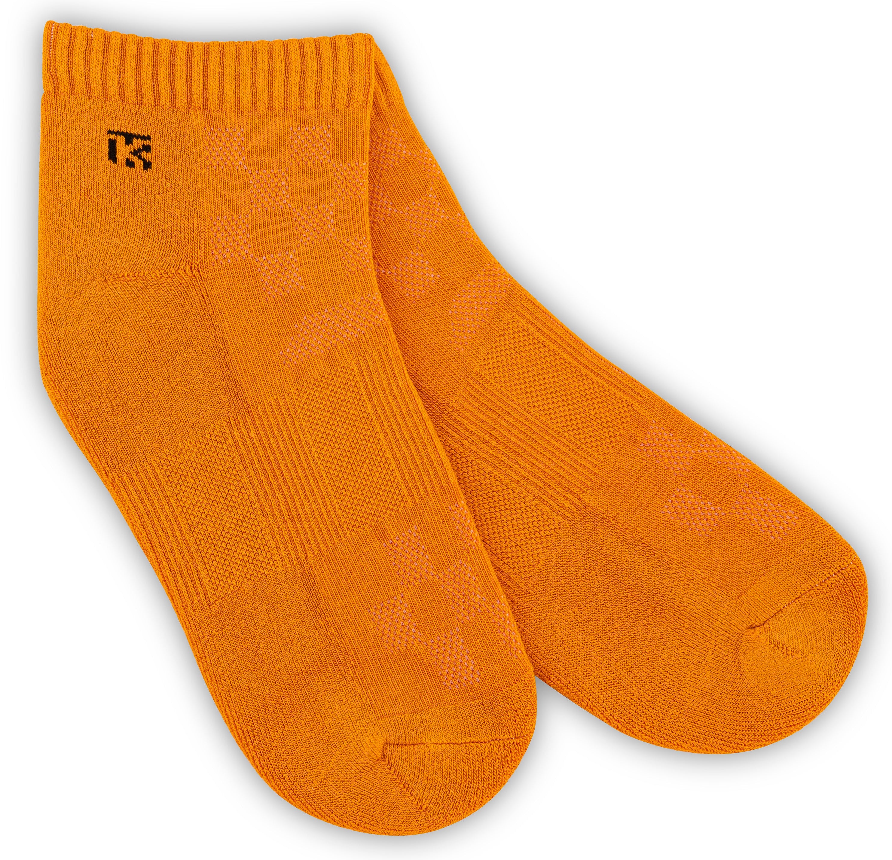 Halloween Orange Bamboo Ankle Socks by Kikitoes – Breathable Sports Socks for Men