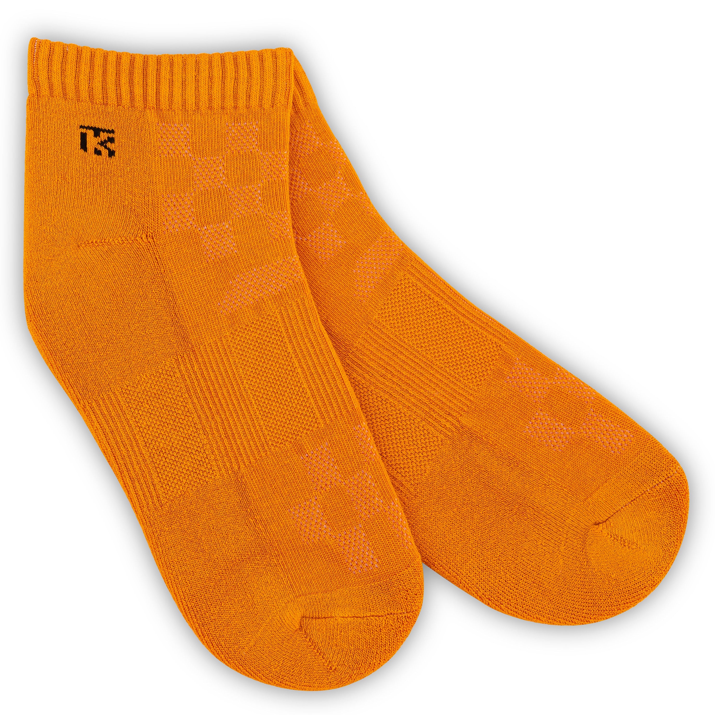 Halloween Orange Bamboo Ankle Socks by Kikitoes – Breathable Sports Socks for Men