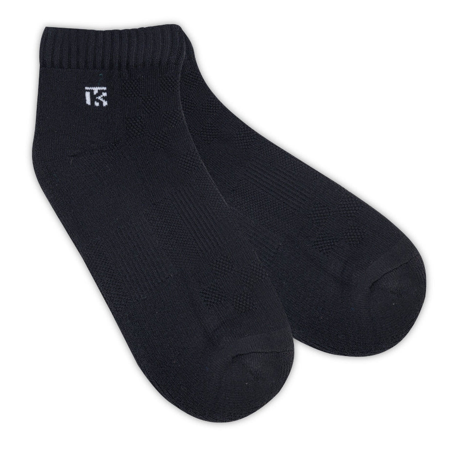 Men’s premium bamboo ankle socks from KIKITOES, displayed in multiple colours – ideal as sports socks or gym socks for active wear.