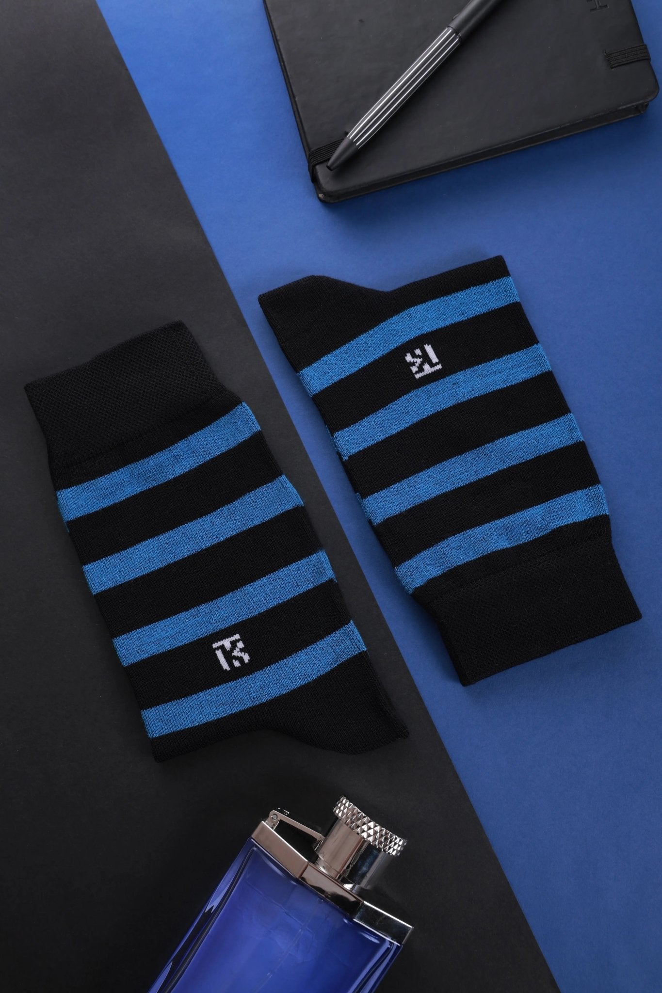 KIKITOES BAMBOO MEN CREW SOCKS | Classic Stripes | Ocean LineSTRIPE BAMBOO SOCKSKikitoes
