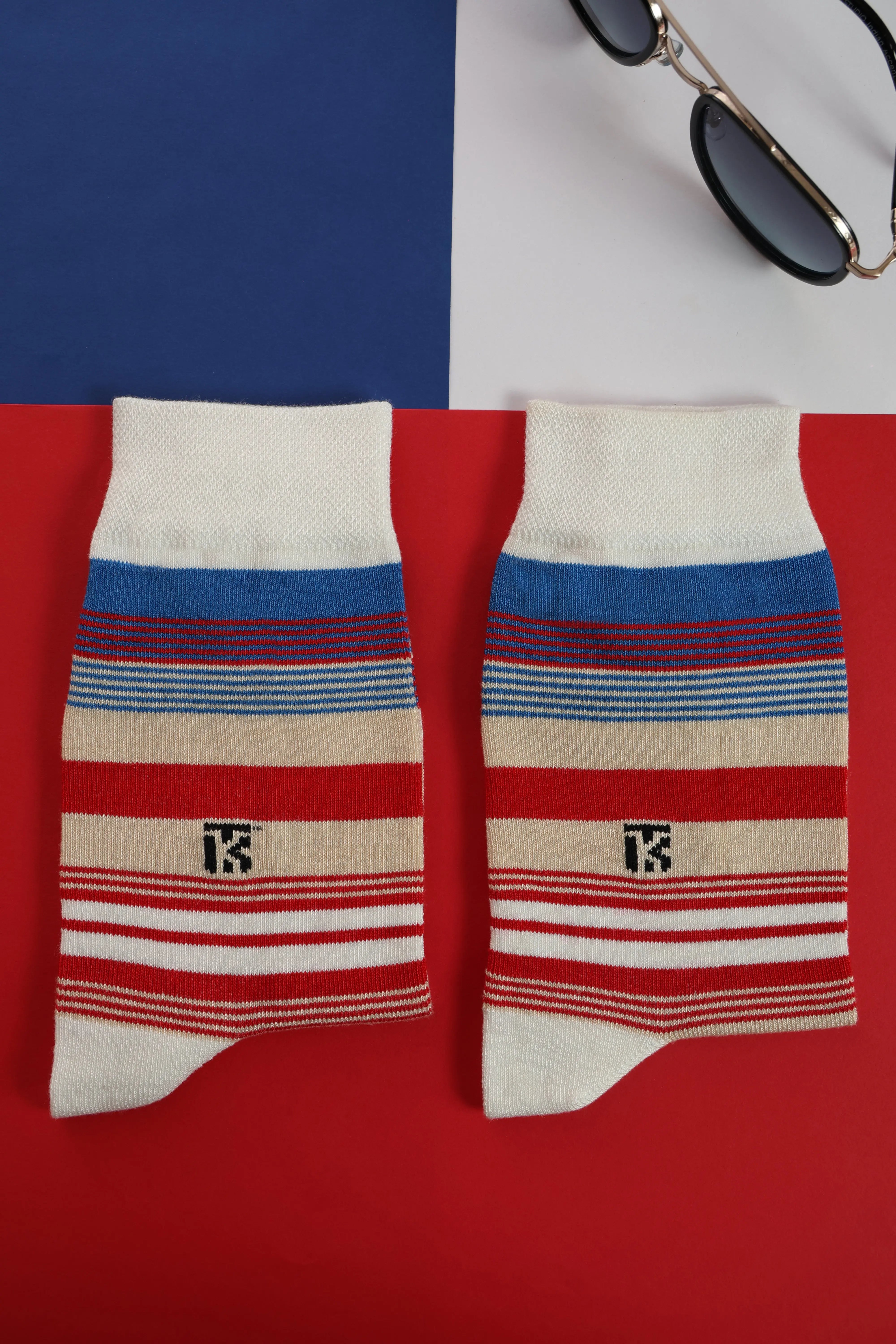 Crew Socks | Crew Length Socks | Stripe Socks | Long Socks
