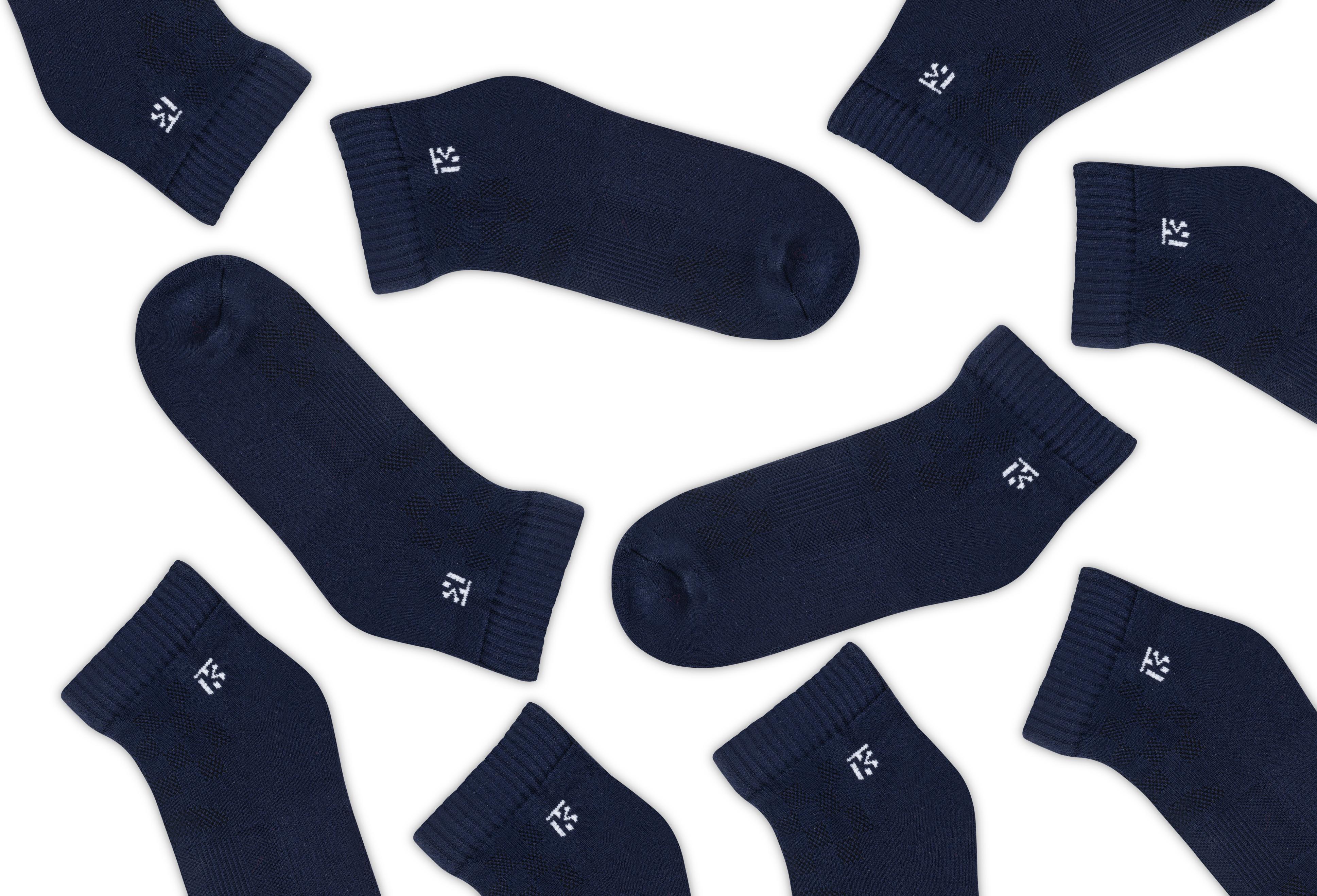 Bamboo Socks Pair | Kikitoes Ankle Length Socks/ Navy Blue Colour Sports Socks for Men