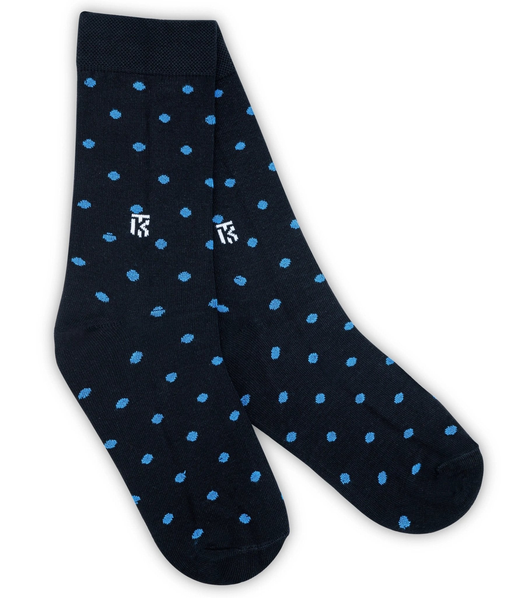 KIKITOES BAMBOO MEN CREW SOCKS | Contrast PolkaPOLKA DOT BAMBOO SOCKSKikitoes
