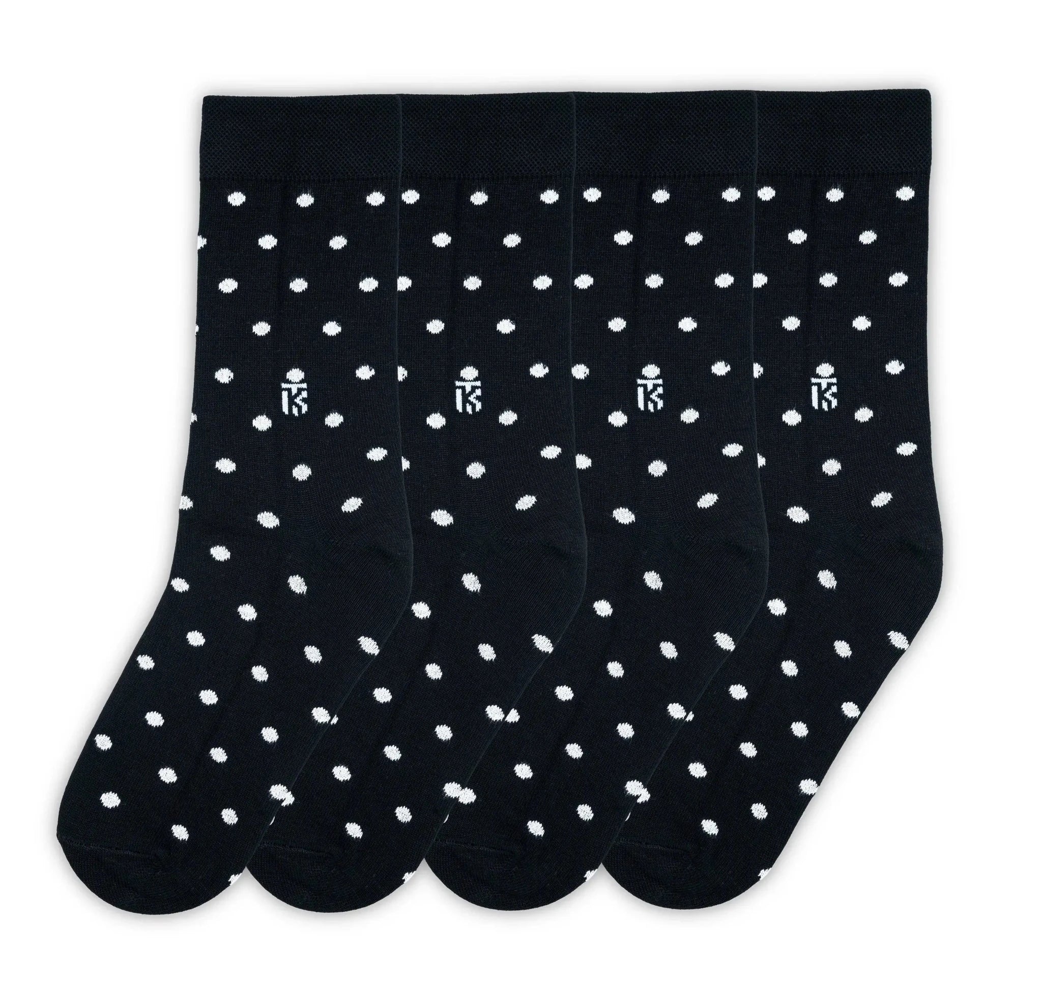 KIKITOES BAMBOO MEN CREW SOCKS | Contrast PolkaPOLKA DOT BAMBOO SOCKSKikitoes