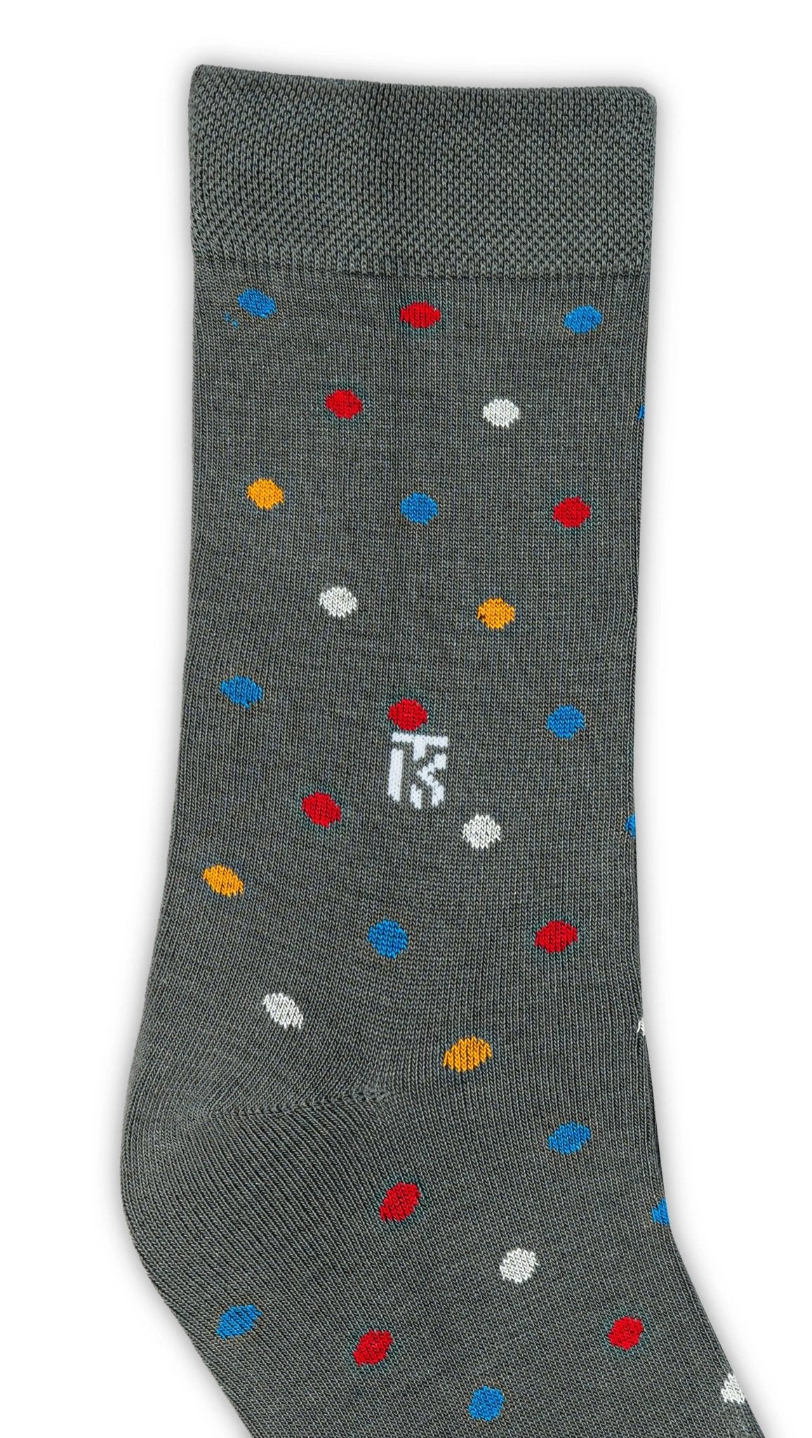 KIKITOES BAMBOO MEN CREW SOCKS | Pop PolkaPOLKA DOT BAMBOO SOCKSKikitoes