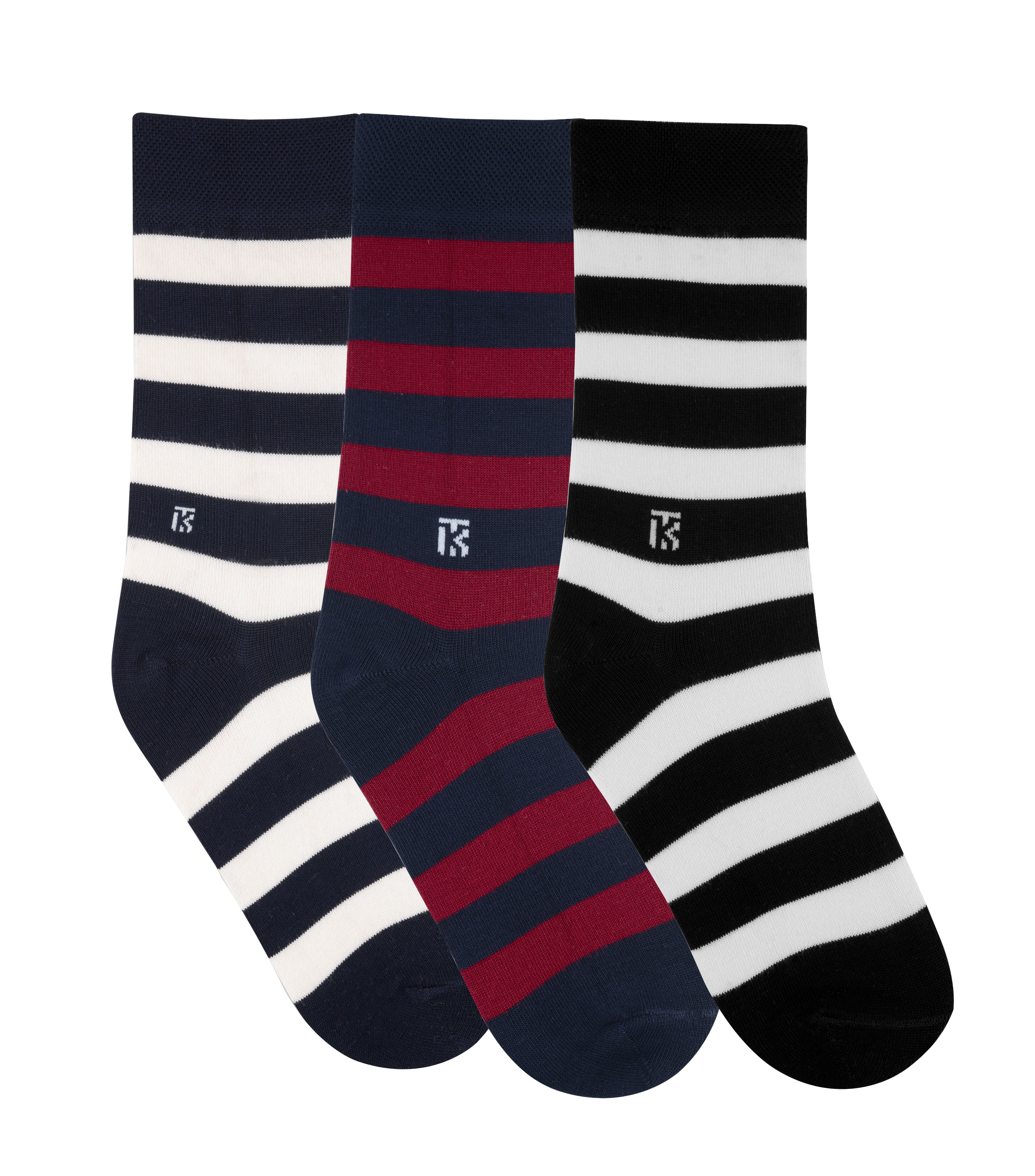 Warm and soft bamboo crew socks in a combo