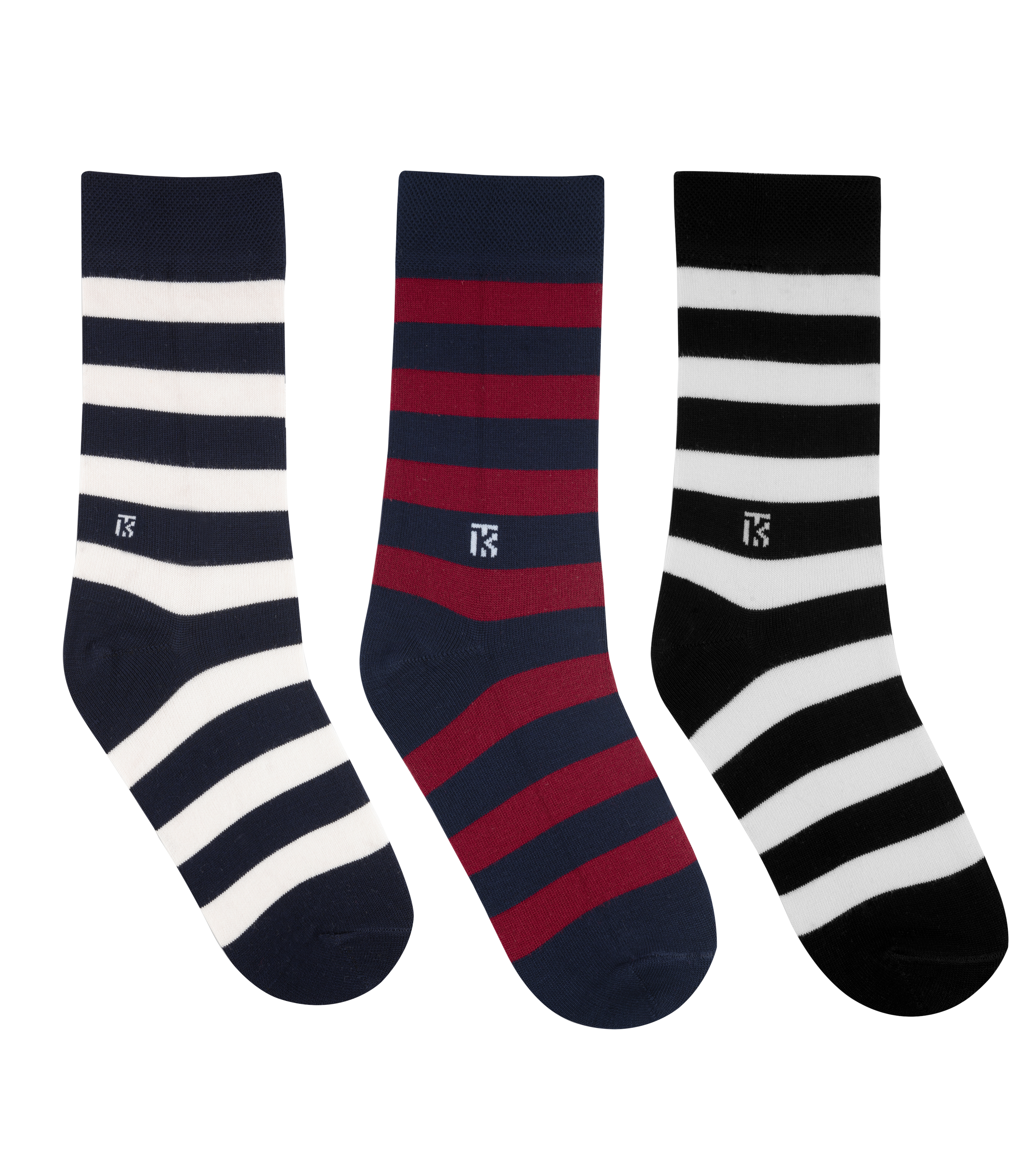 Warm and soft bamboo crew socks in a combo