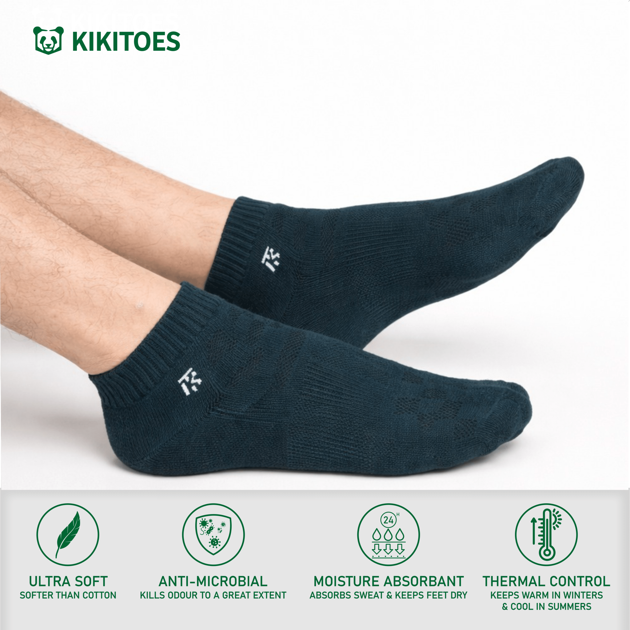 KIKITOES BAMBOO SPORTS SOCKS | Signature ForestKikitoes