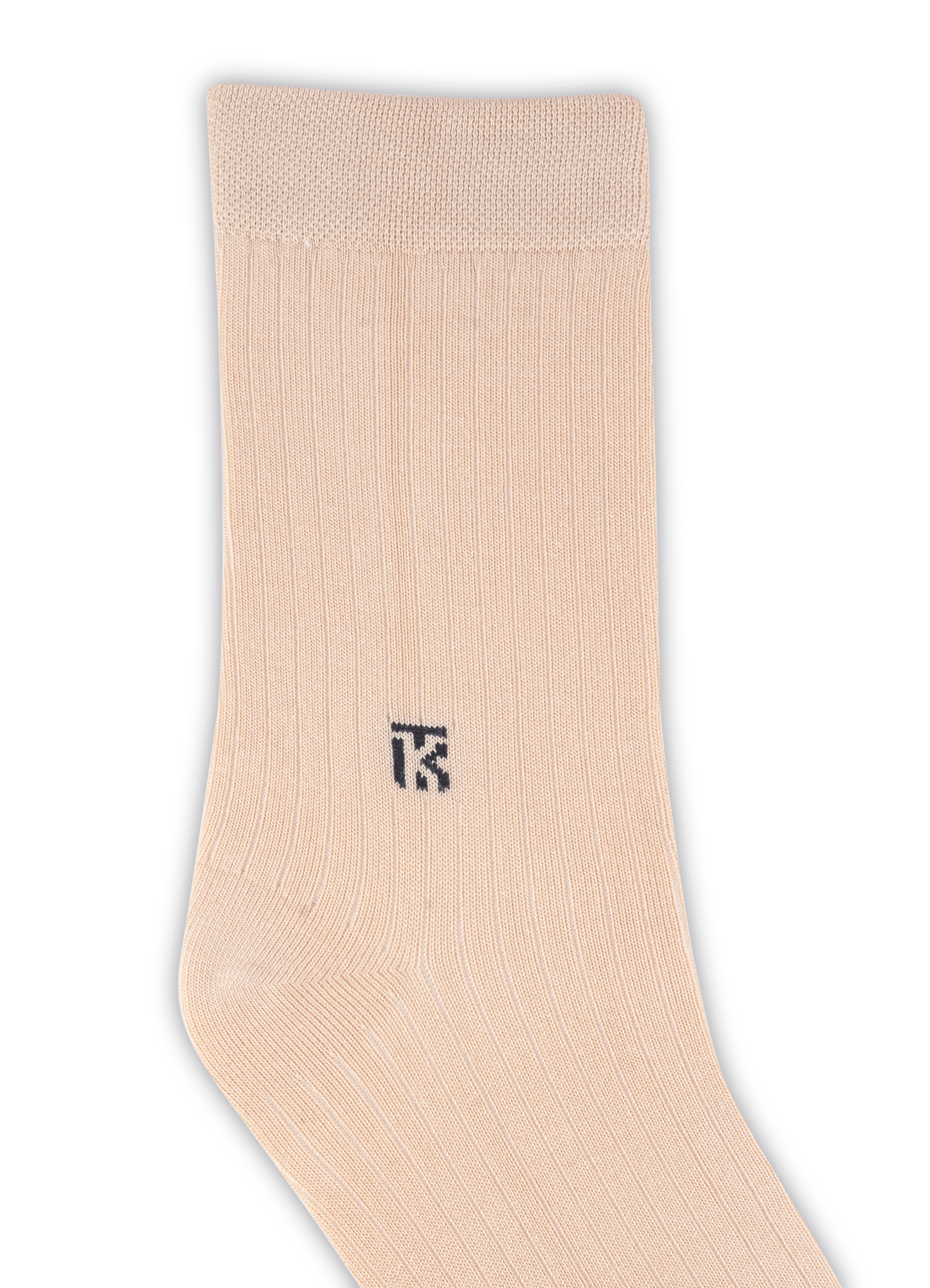 Bamboo Socks Pair | Kikitoes Crew Length Socks | Beige Solid Colour Socks for Men | KIKI0053