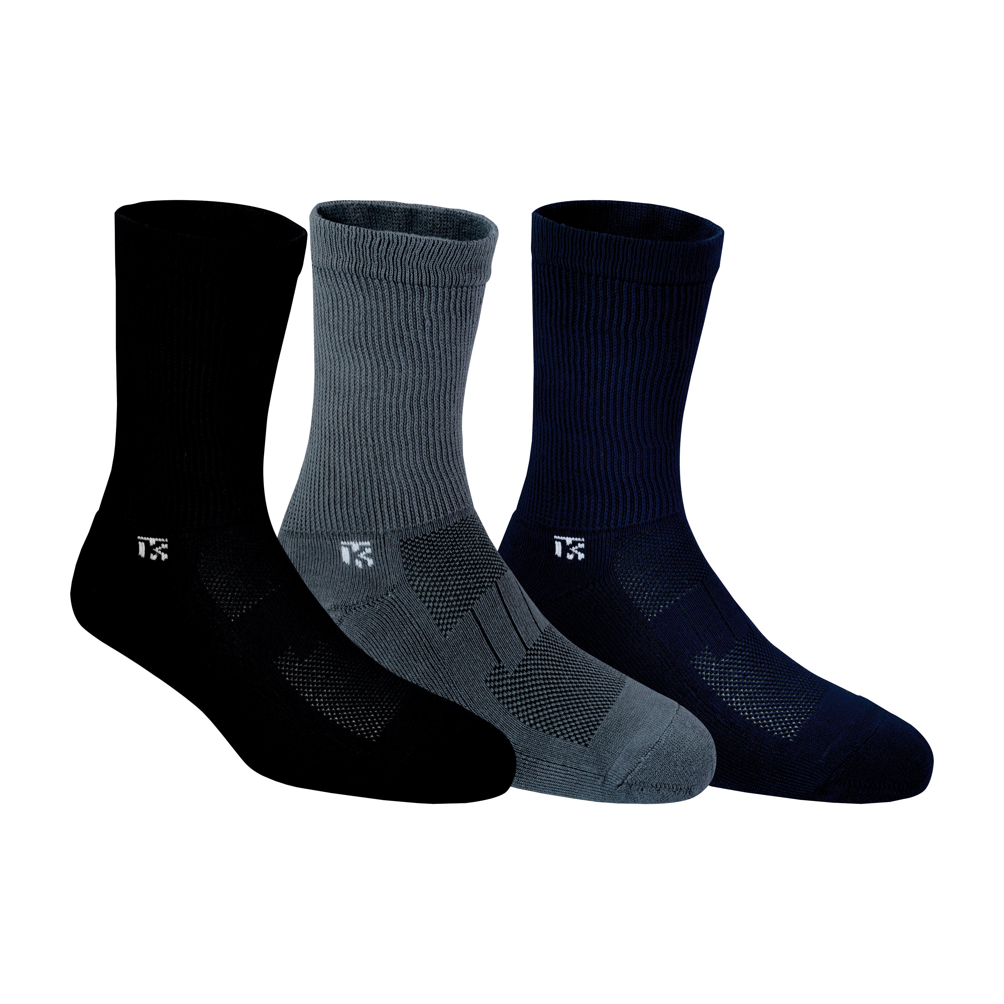 Diabetic bamboo socks Combo | Pack Of 3 | Black-Grey-Navy Blue