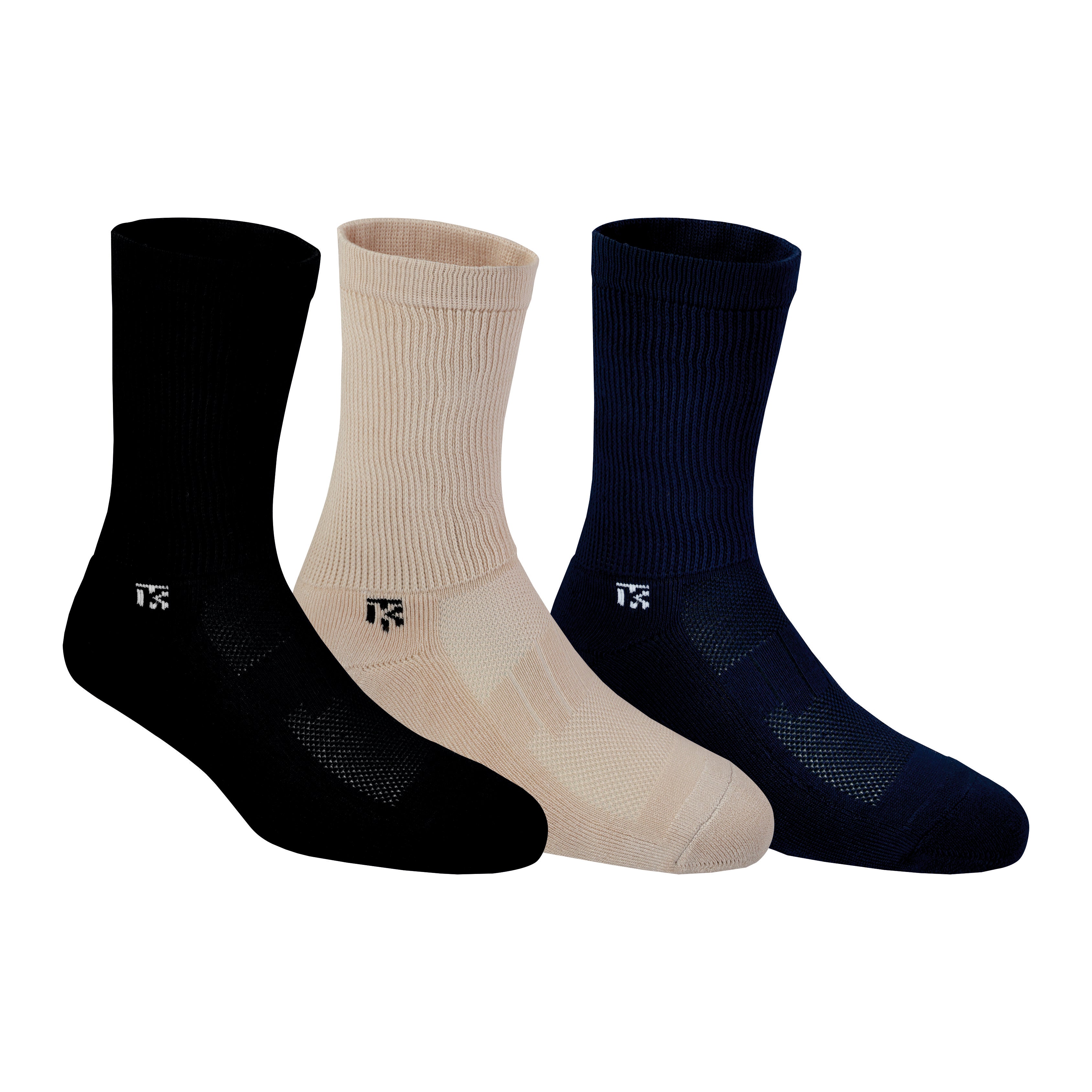 Diabetic bamboo socks Combo | Pack Of 3 | Black-Beidge-Navy Blue