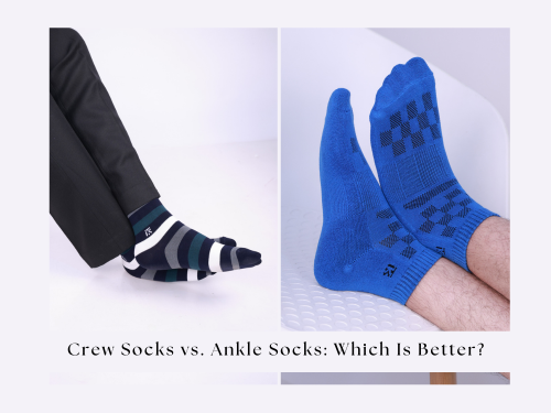 Kikitoes crew socks are high-quality bamboo socks for men with a fashionable striped design made of bamboo fabric.