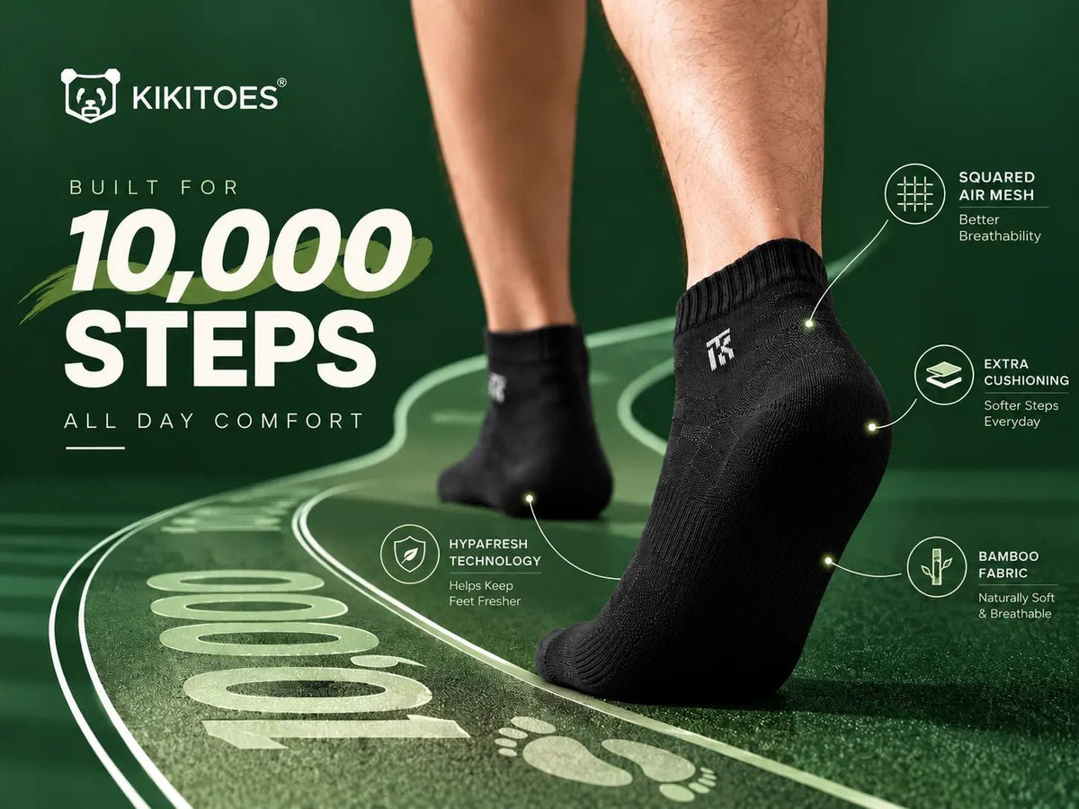 Best Socks for Walking 10,000 Steps a Day: A Complete Comfort Guide - Kikitoes