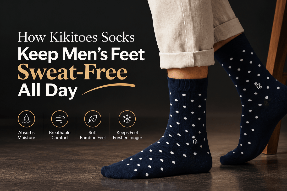 How Kikitoes Socks Keep Men’s Feet Sweat-Free All Day - Kikitoes
