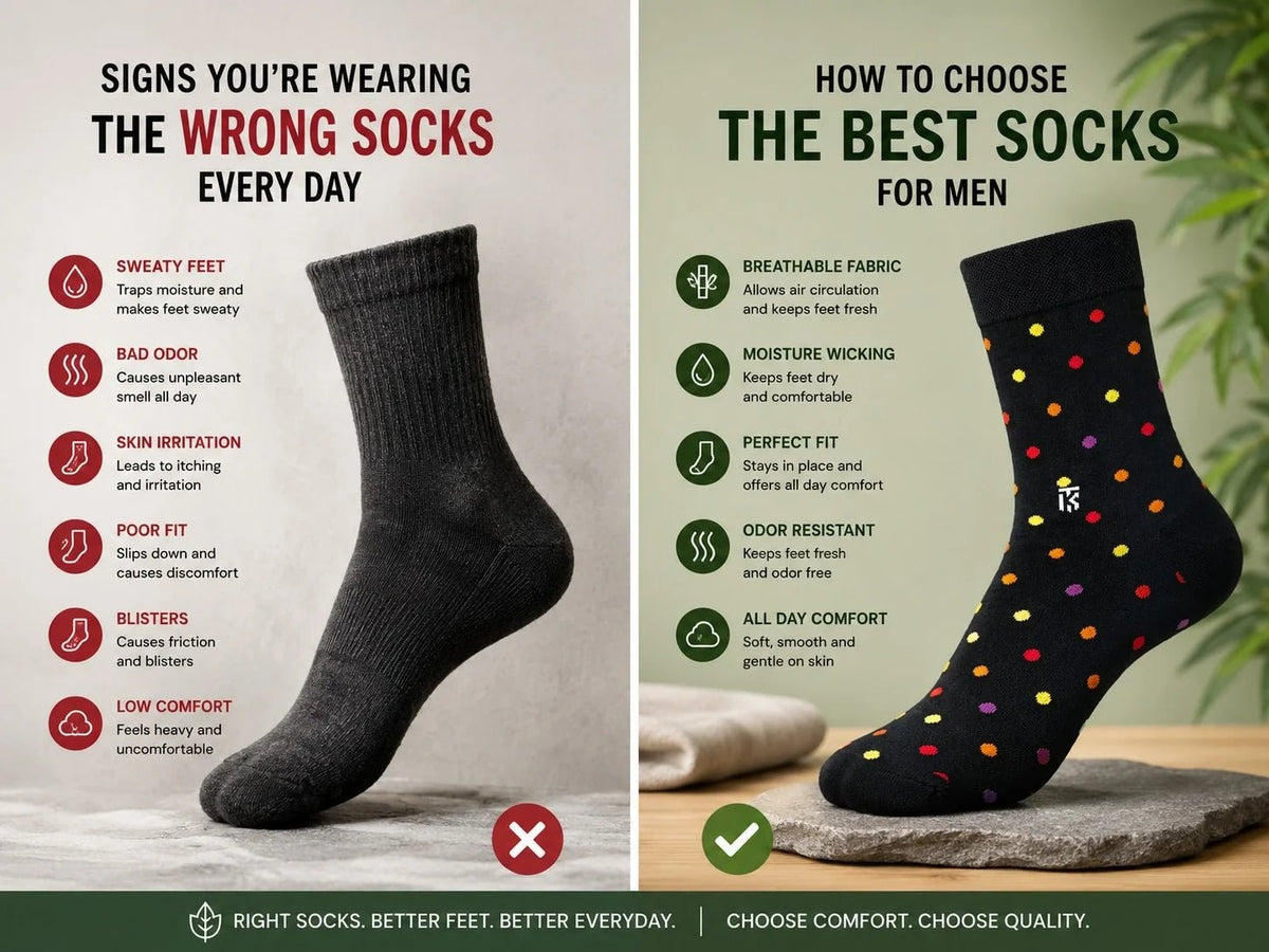 Signs You're Wearing the Wrong Socks Every Day (And How to Choose the Best Socks for Men) - Kikitoes