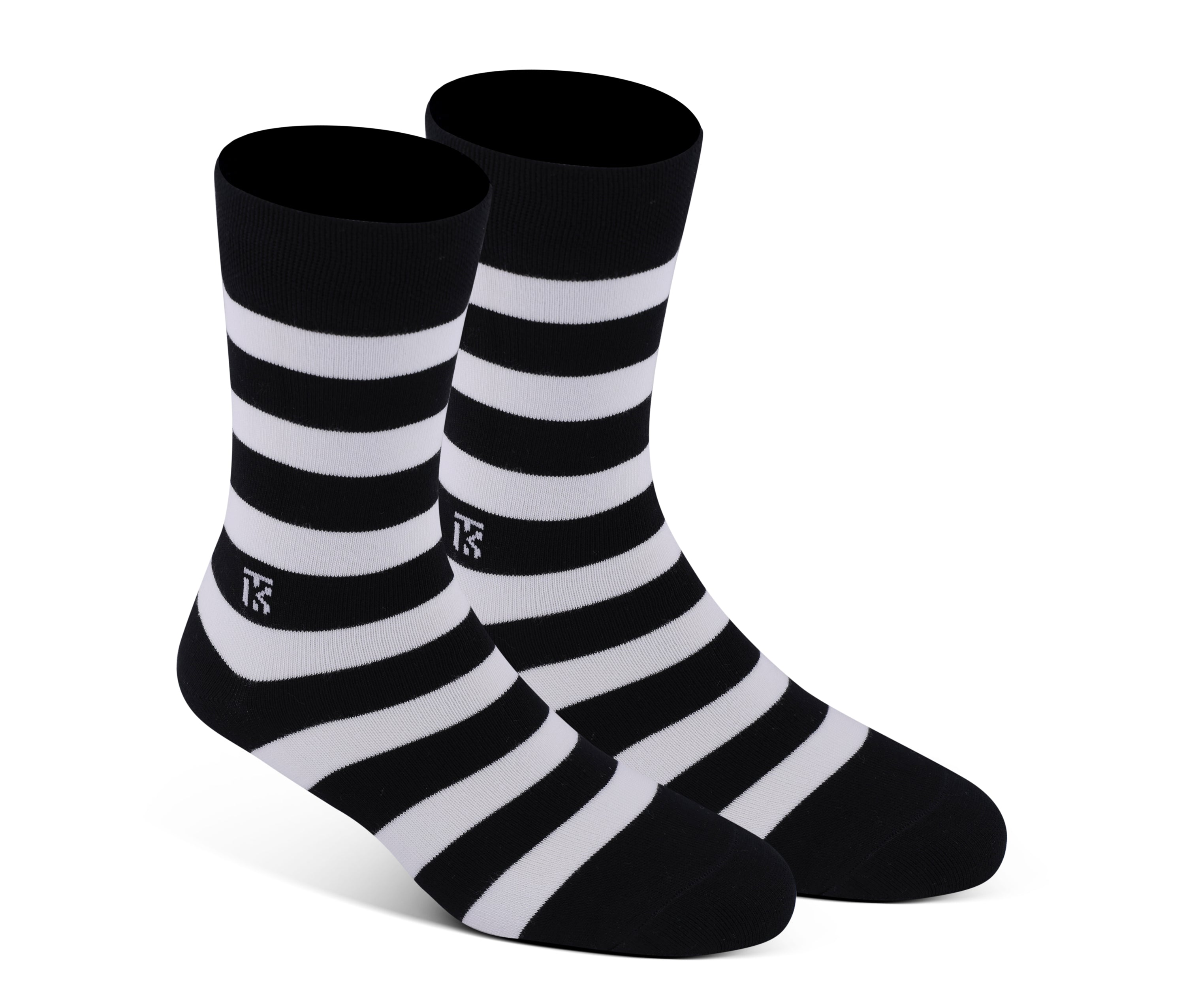 Kikitoes Combo Stripes Bamboo Socks – Stylish Grey, Black, White, Navy Blue, Maroon, Red & Beige Stripes & Dots Socks for Daily Wear & Sports (Pack of 6)