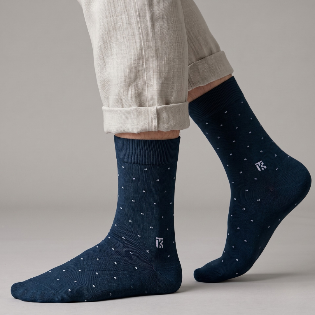 KIKITOES BAMBOO MEN CREW SOCKS | Breeze Dot
