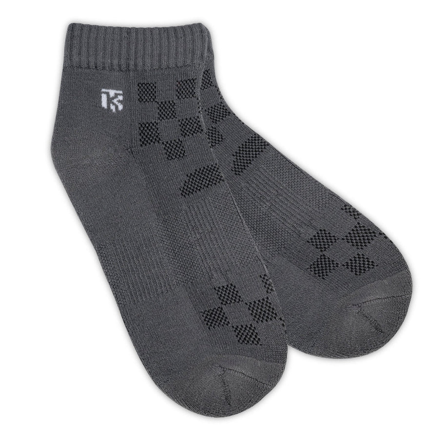 Men’s premium bamboo ankle socks from KIKITOES, displayed in multiple colours – ideal as sports socks or gym socks for active wear.
