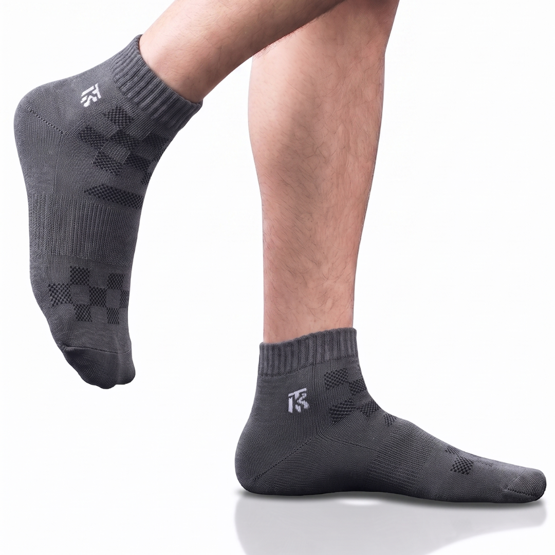 KIKITOES BAMBOO SPORTS SOCKS | Steel grey