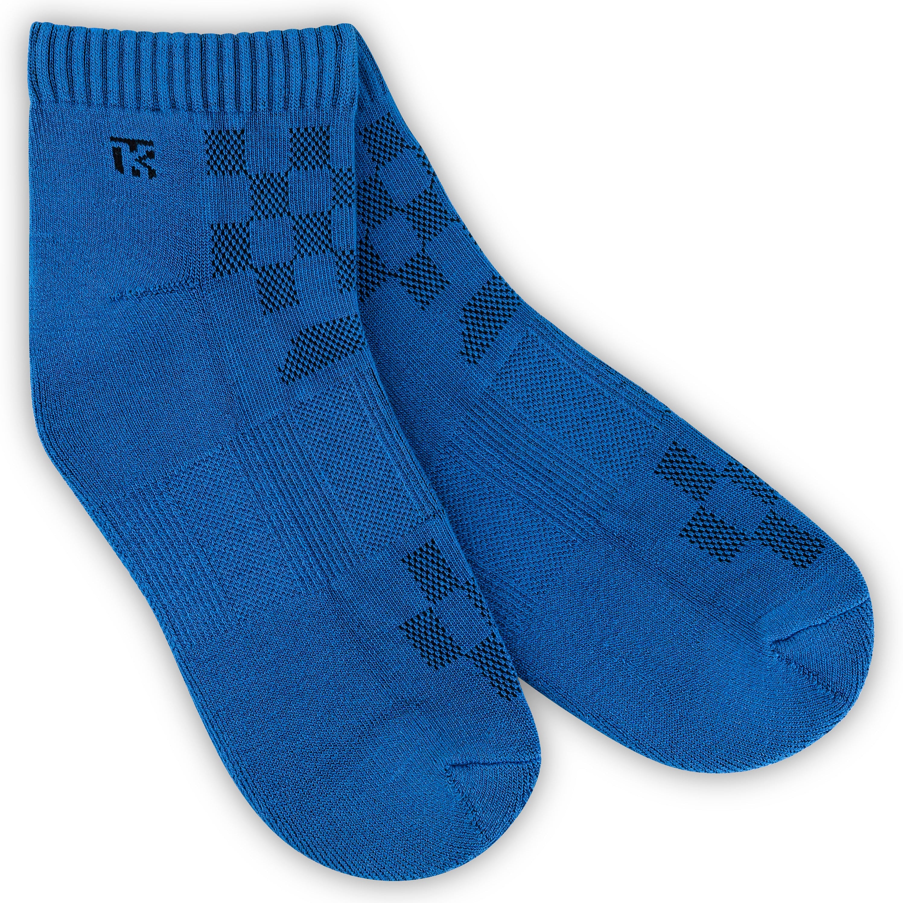 Kikitoes Persian Blue Bamboo Socks – Breathable Ankle Socks Ideal for Gym and Sports