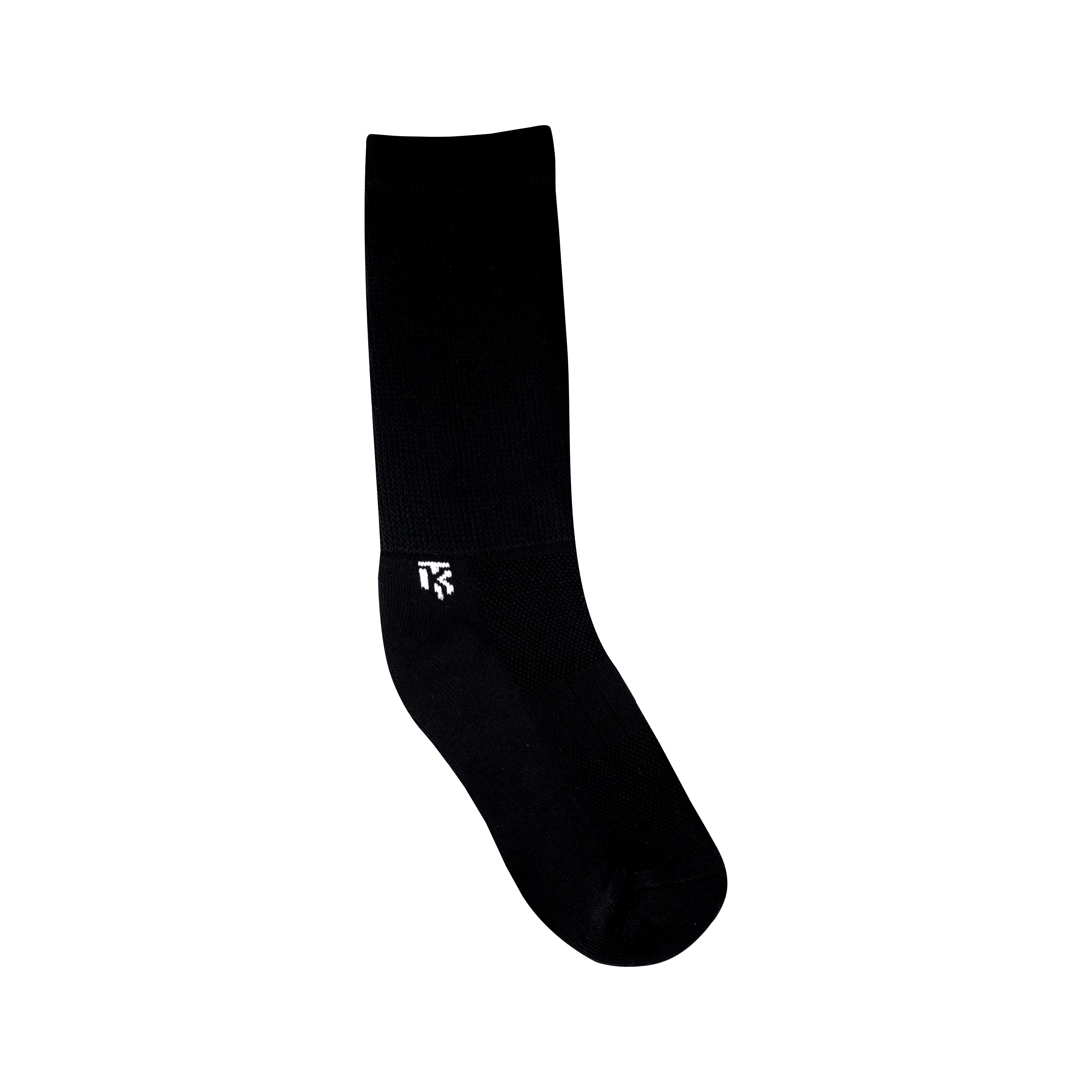 Diabetic Socks Pair |Kikitoes Crew Length Socks/ Black Colour Cotton Socks
