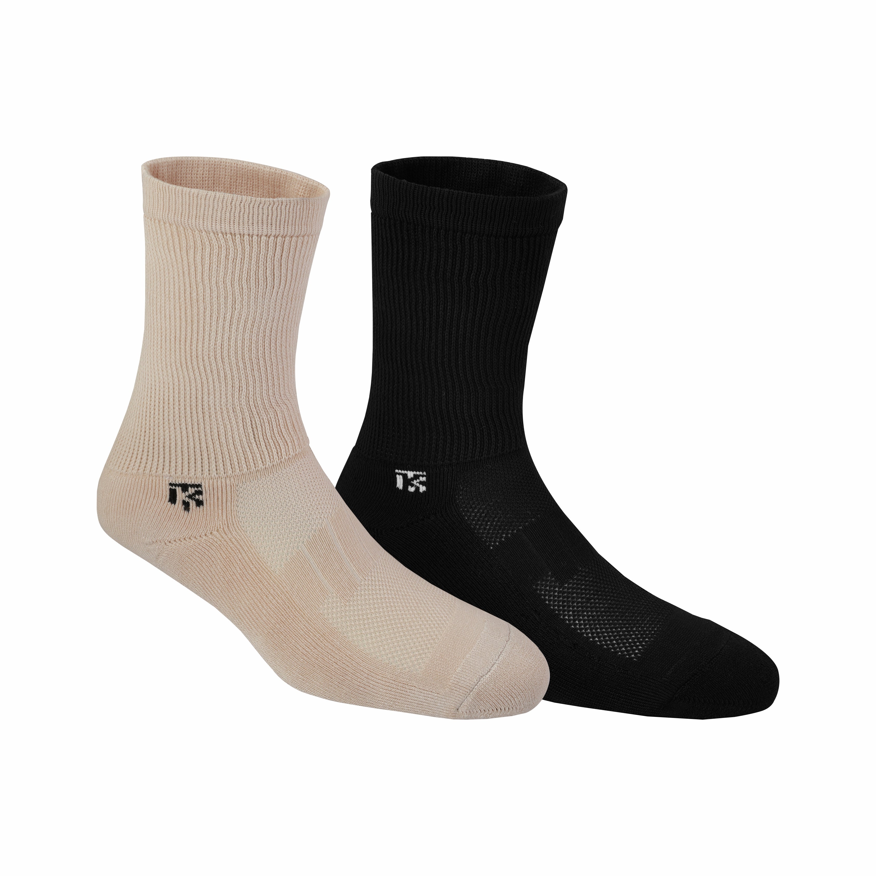 Diabetic Bamboo Socks combo | Pack Of 2 | Black & Beige Bamboo Socks