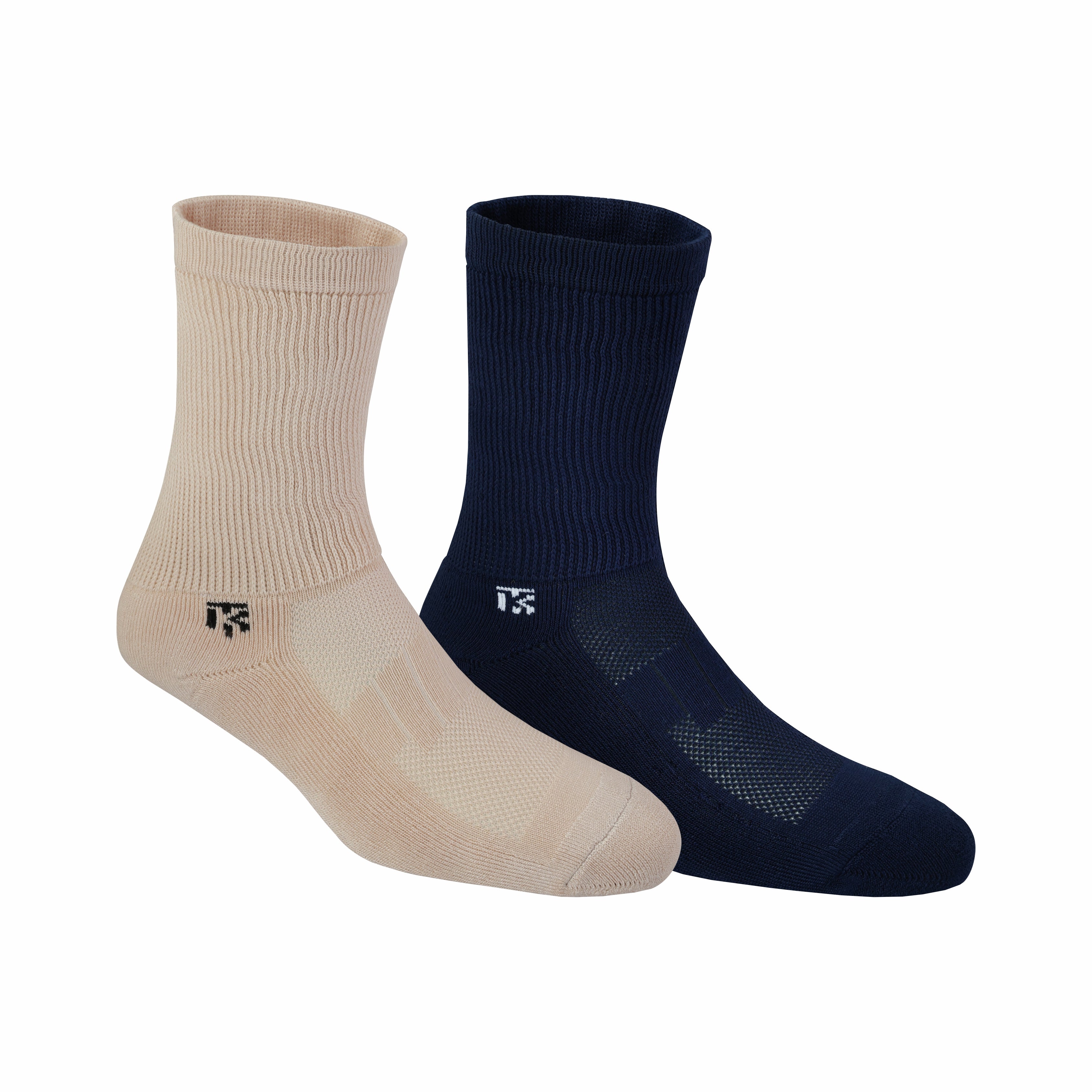 Diabetic bamboo socks Combo | Pack Of 2 | Beige & Navy Blue Bamboo Socks