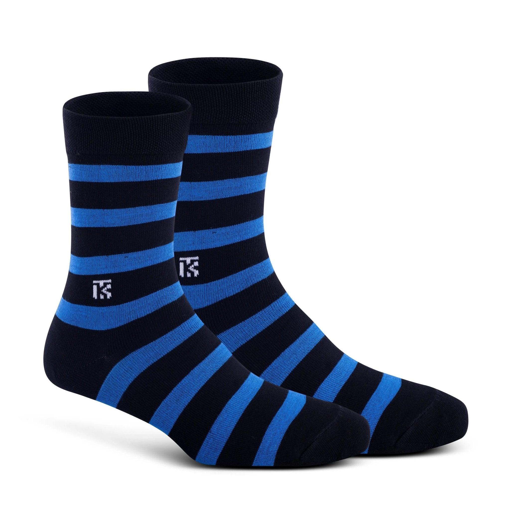 KIKITOES BAMBOO MEN CREW SOCKS | Classic Stripes | Ocean LineSTRIPE BAMBOO SOCKSKikitoes