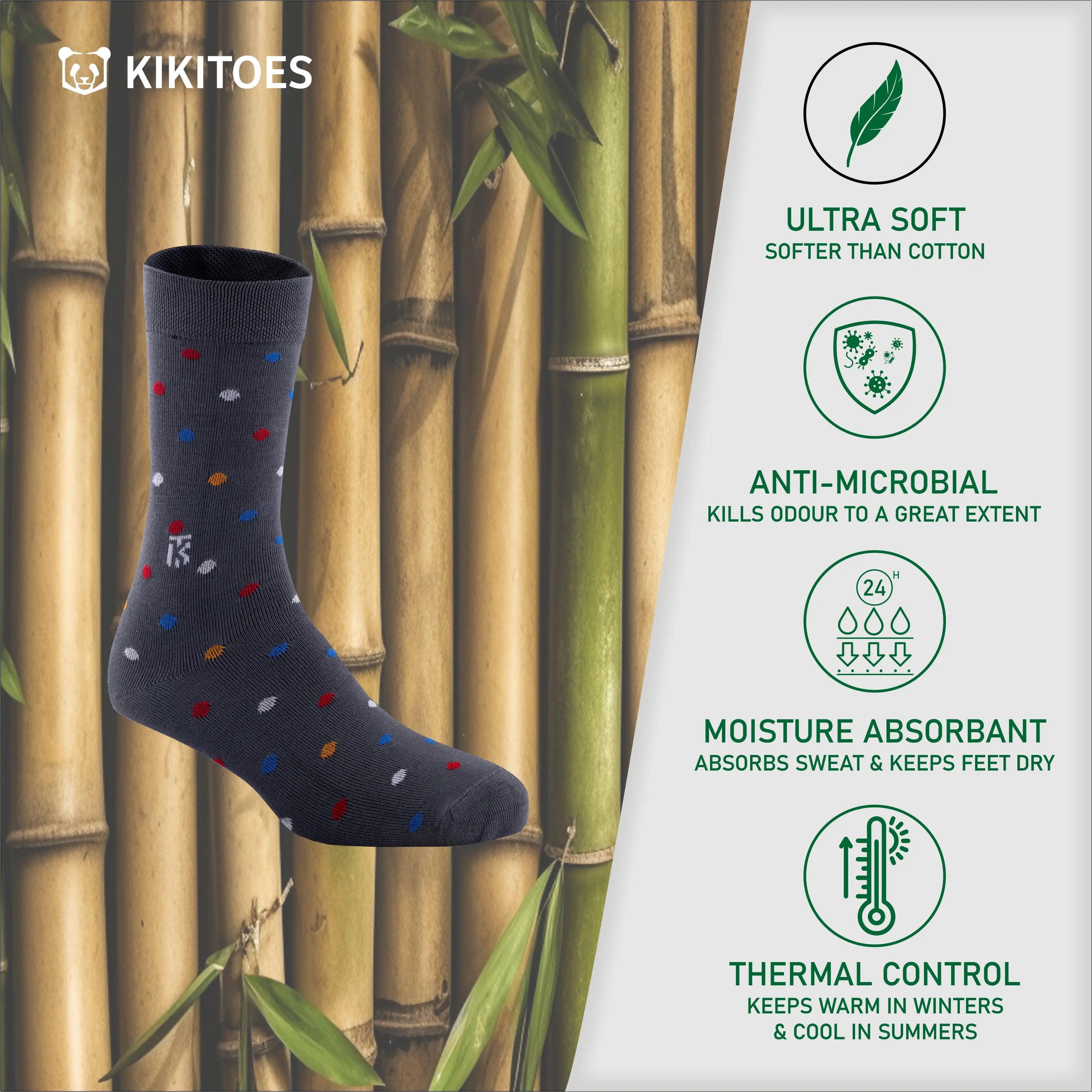 Crew Socks | Crew Length Socks | Polka Dot Socks | Long Socks