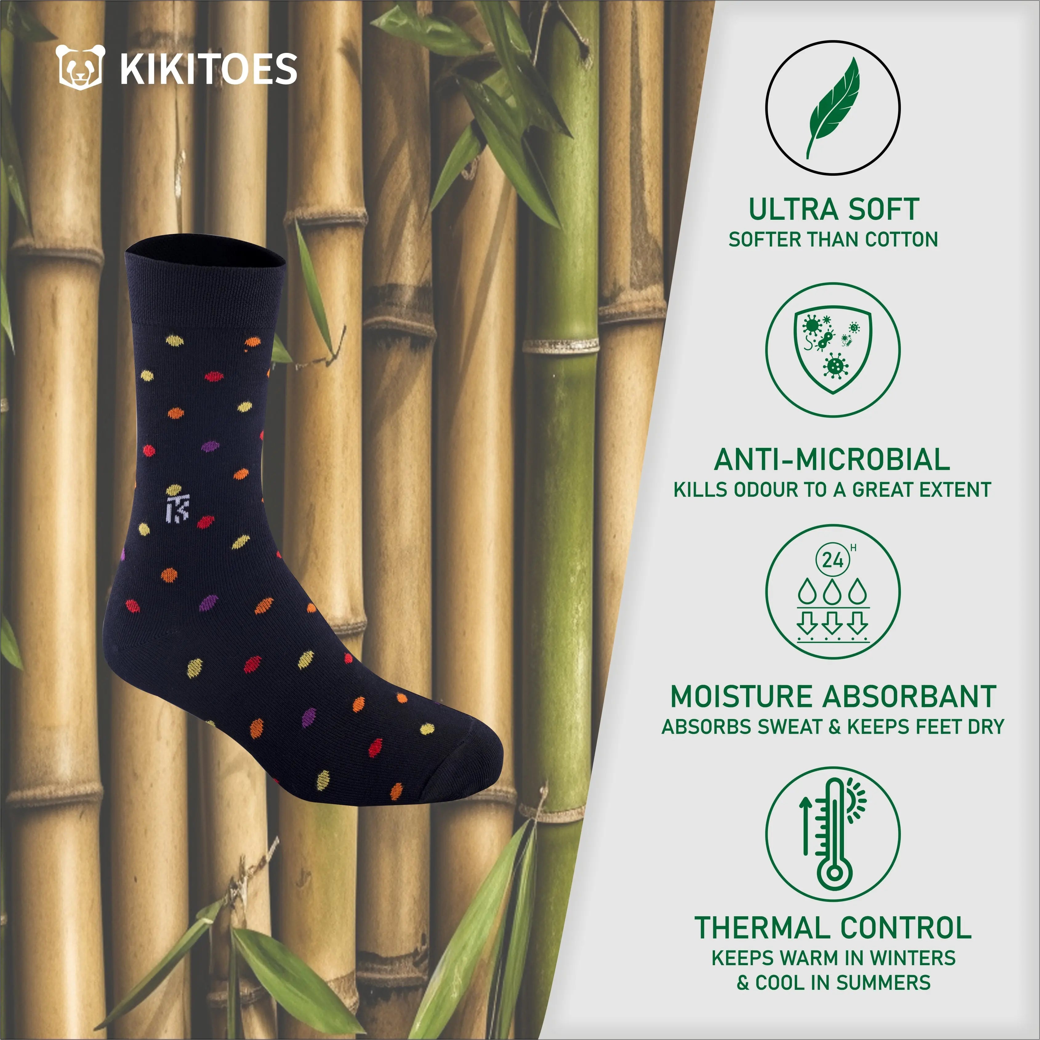 Crew Socks | Crew Length Socks | Polka Dot Socks | Long Socks