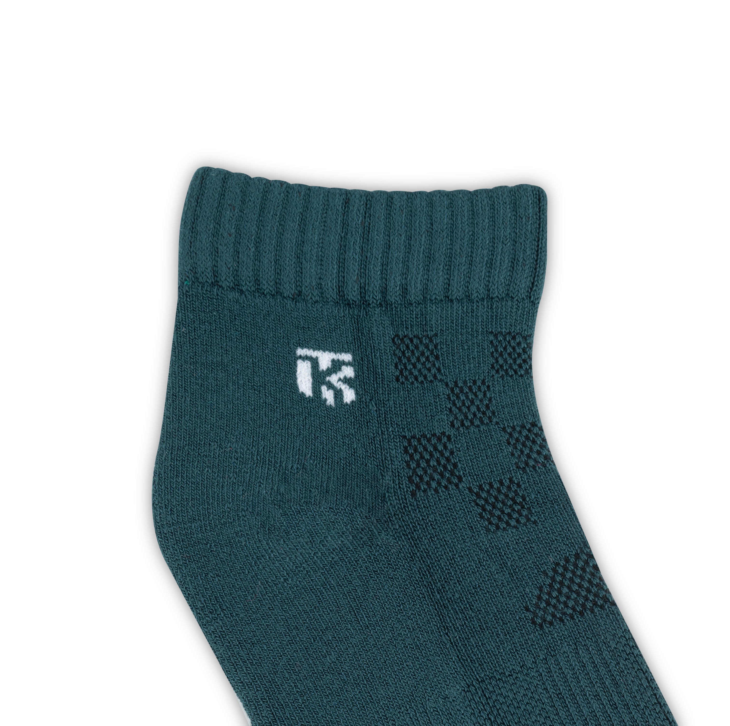 Bamboo Socks Pair | Kikitoes Ankle Length Socks | Dark Green Colour Sports Socks for Men