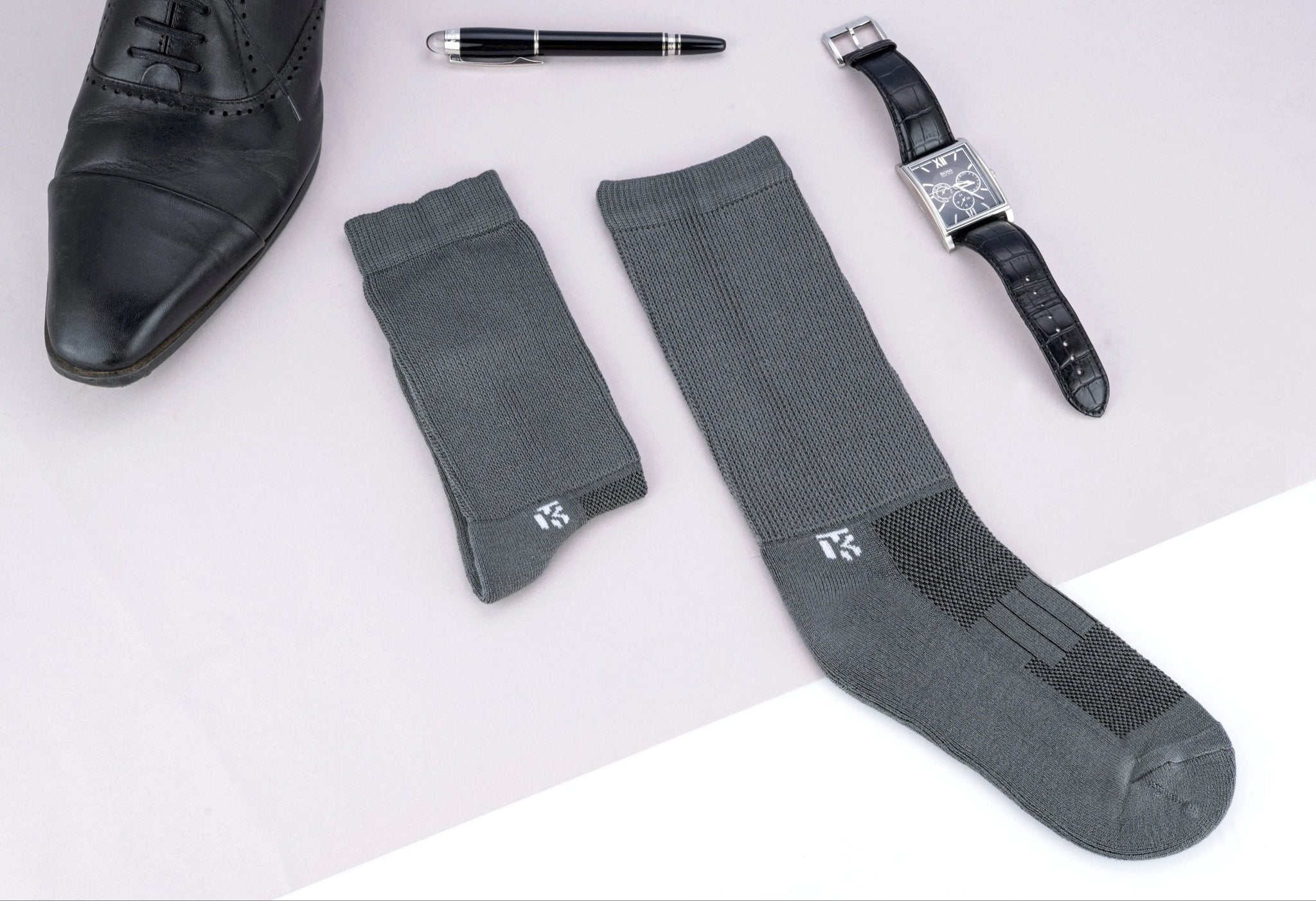 Diabetic Bamboo Socks | Grey Colour Bamboo SocksKikitoes
