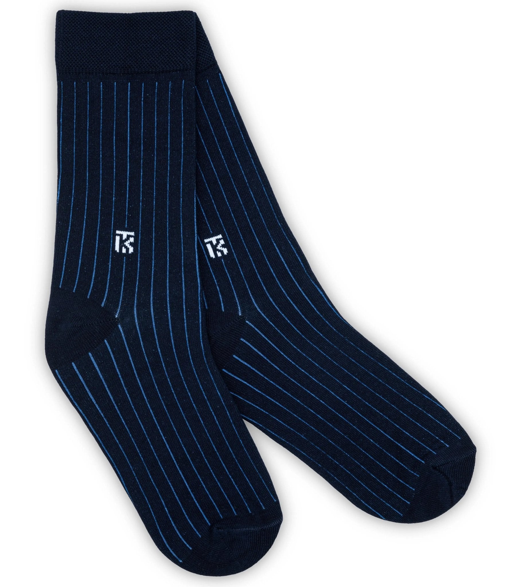 KIKITOES BAMBOO MEN CREW SOCKS | Cobalt RibRIB BAMBOO SOCKSKikitoes