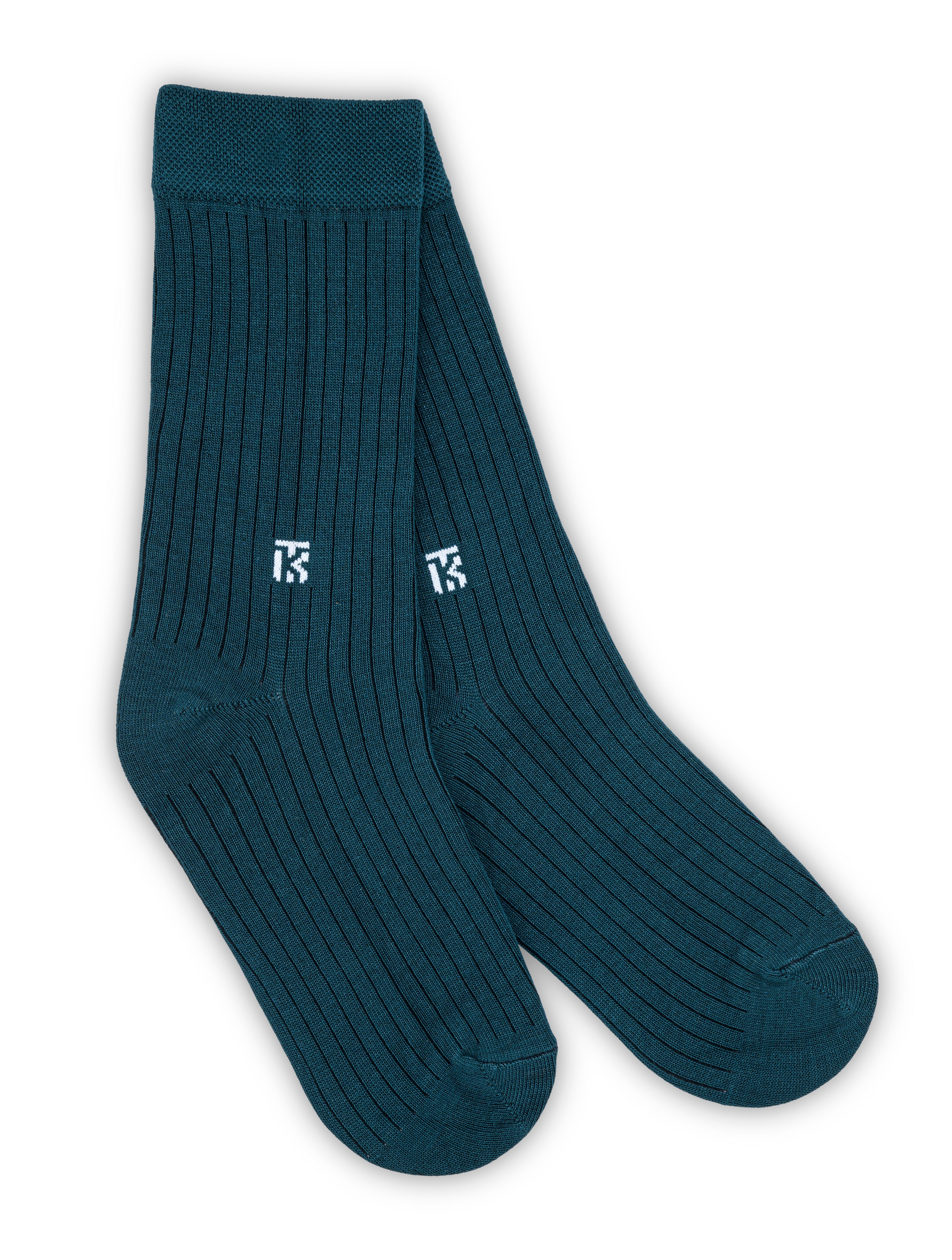 Kikitoes Men's Solid Color Bamboo Socks, Plain Crew Length Socks, Soft, Breathable & Premium Everyday Wear (Pack of 1)