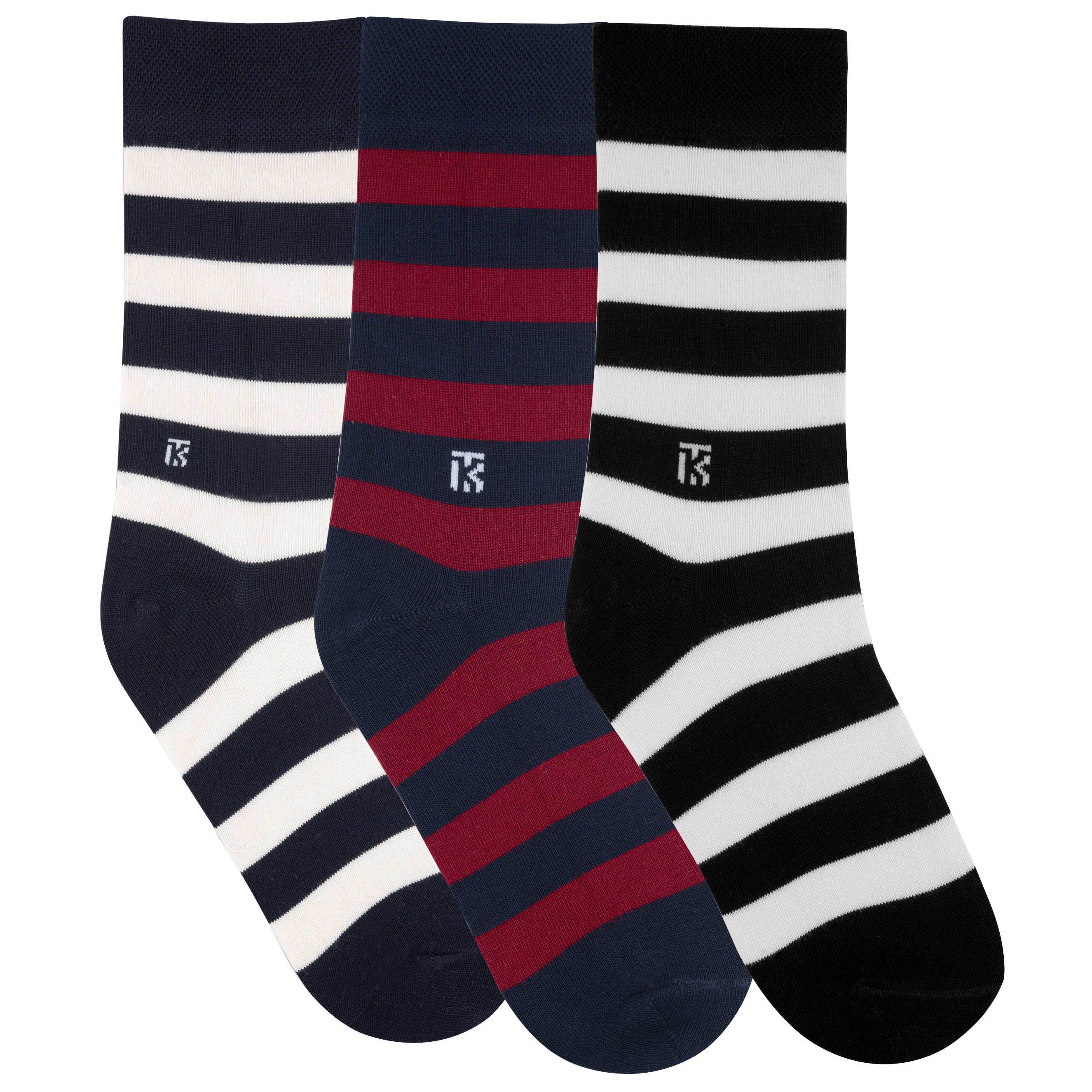 Warm and soft bamboo crew socks in a combo