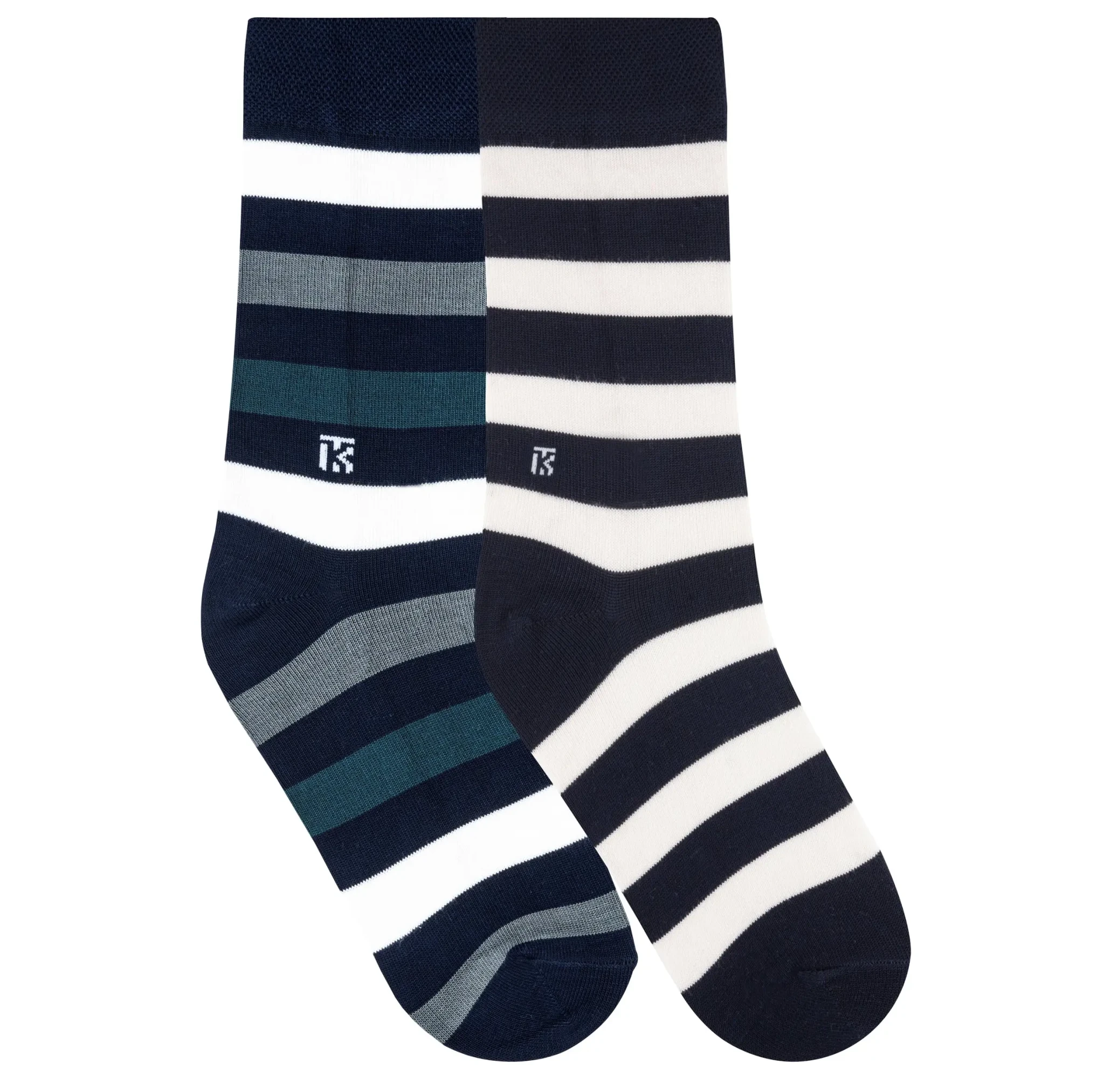 Fun Fusion Duo – Arctic Flow & Navy Blue StripeKikitoes