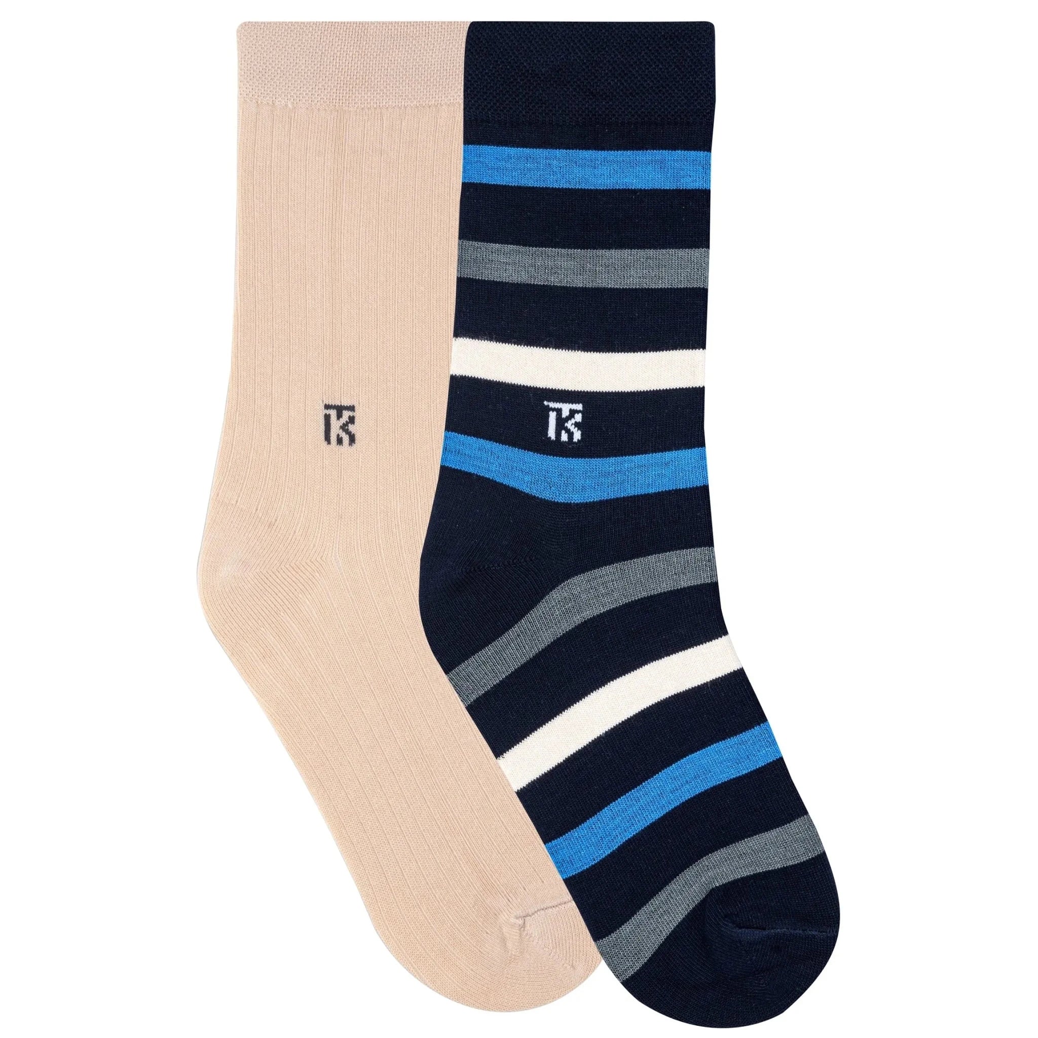 Fun Fusion Duo – Beige Comfort & Navy CloudKikitoes
