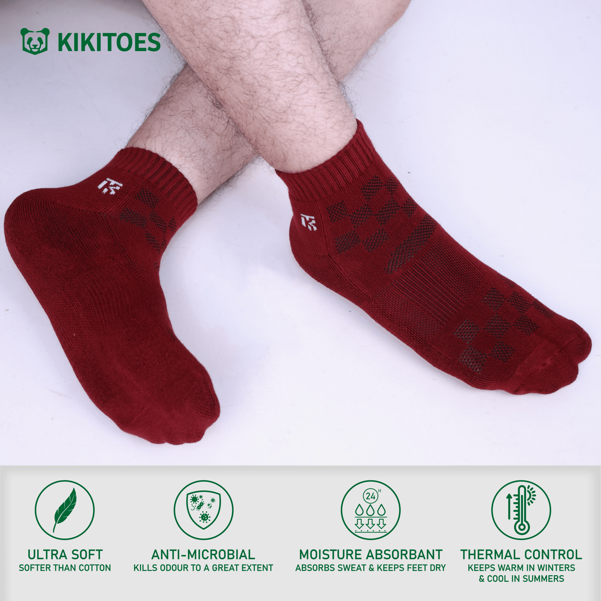Trio Luxe Pack Sports | Navy Ninja - Cool mint - Maroon BlazeKikitoes
